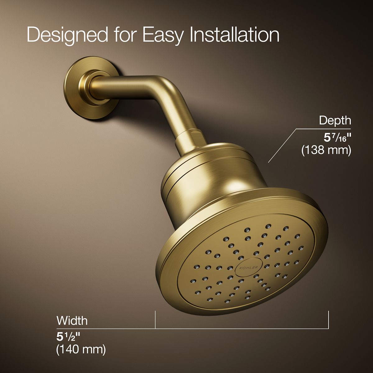 KOHLER 33631-Y-2MB Fixed-Showerhead - View #3