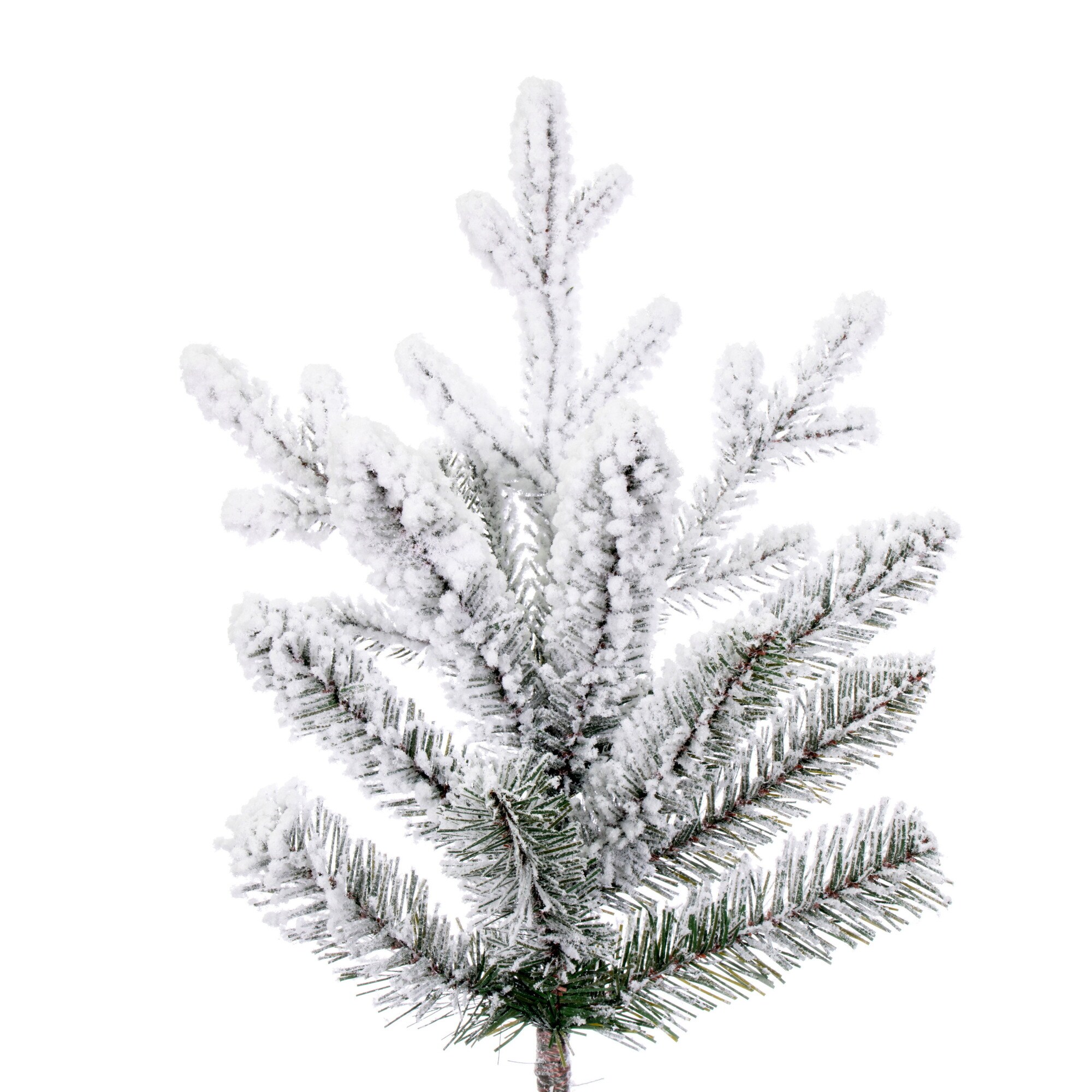 Vickerman 6.5-ft Fir Flocked Artificial Christmas Tree In The ...