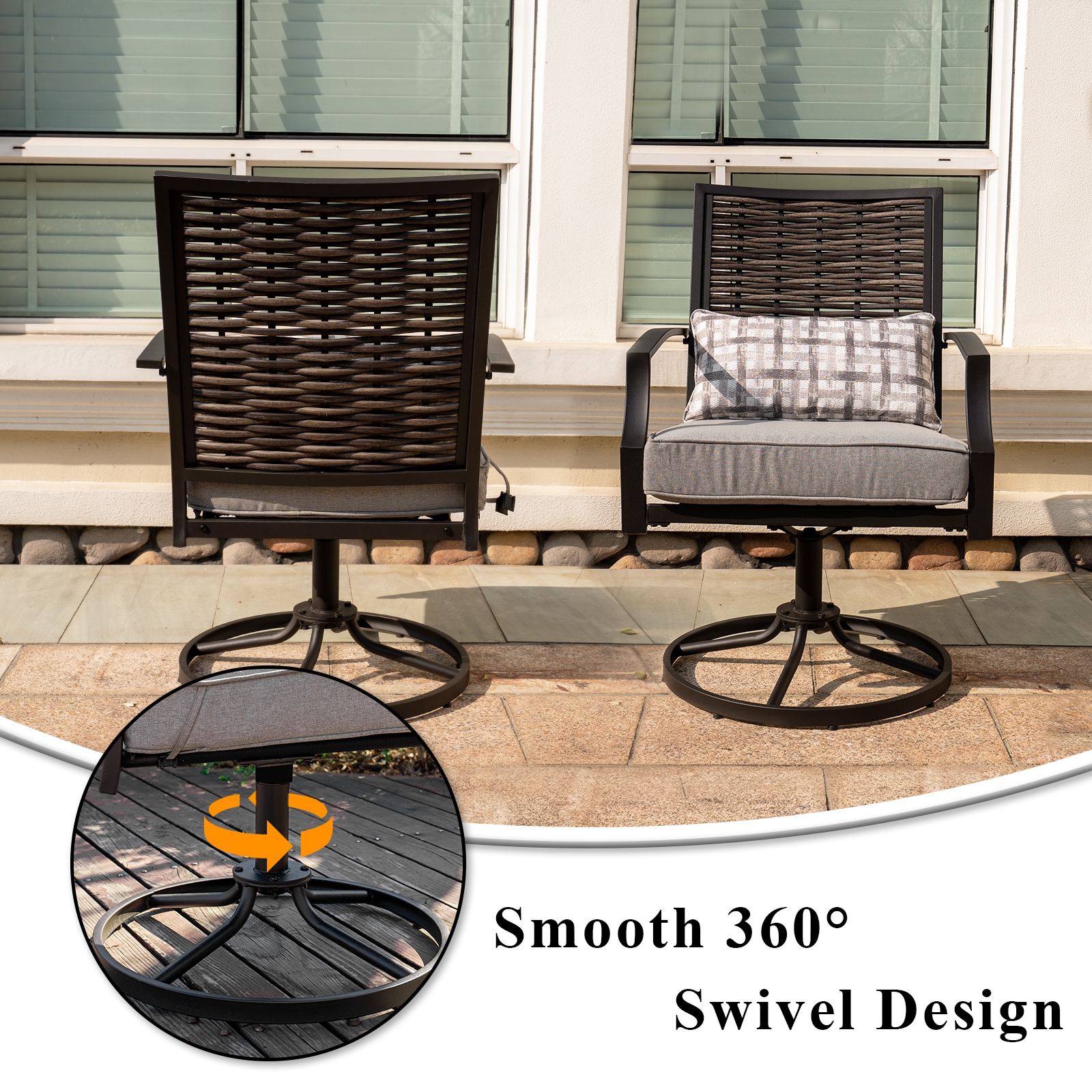 GARSING G-RATTANSWIVEL-1 Patio-Chairs - View #4
