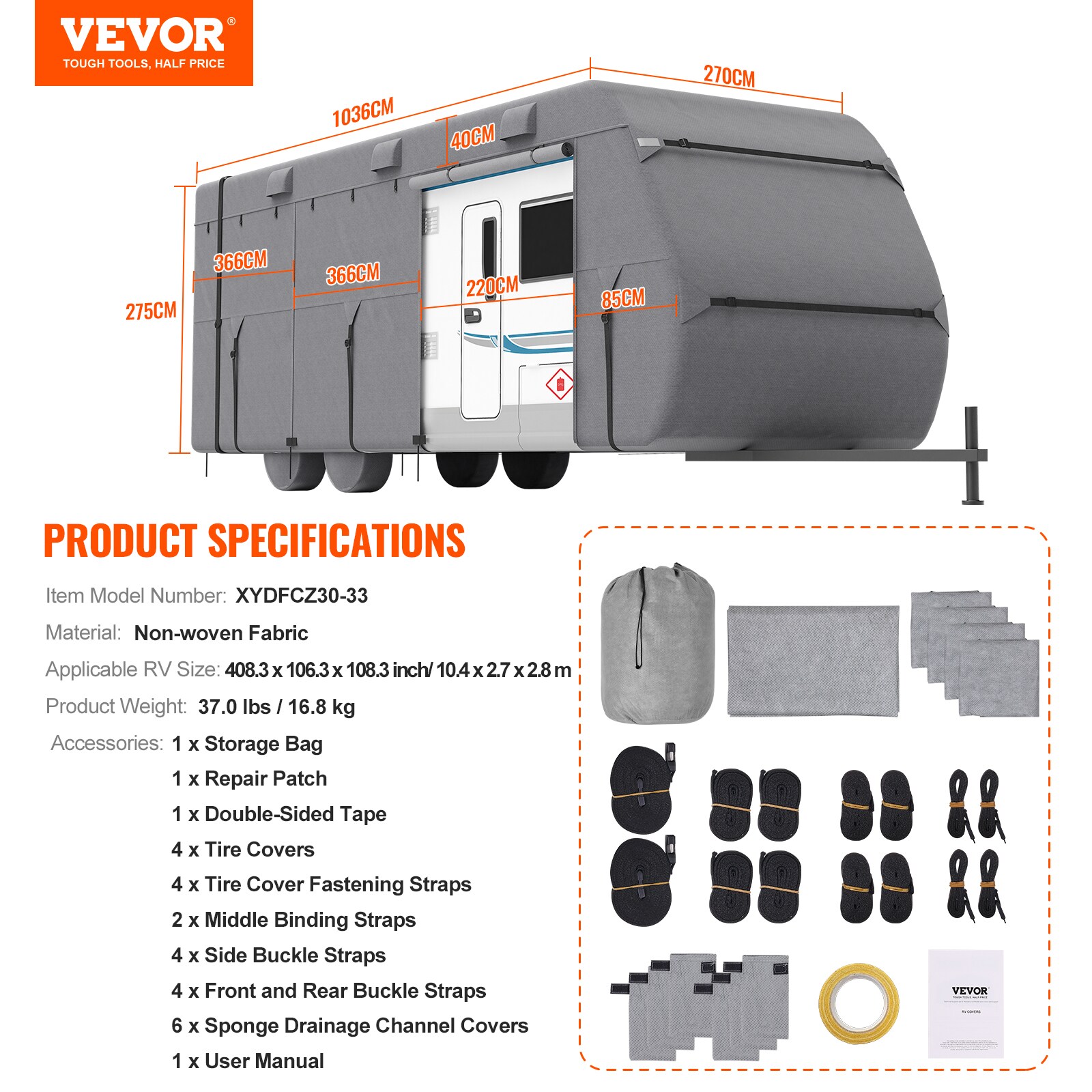 VEVOR CYC30-334SK2K8NLZV0 Rec-Vehicle-Acc - View #8