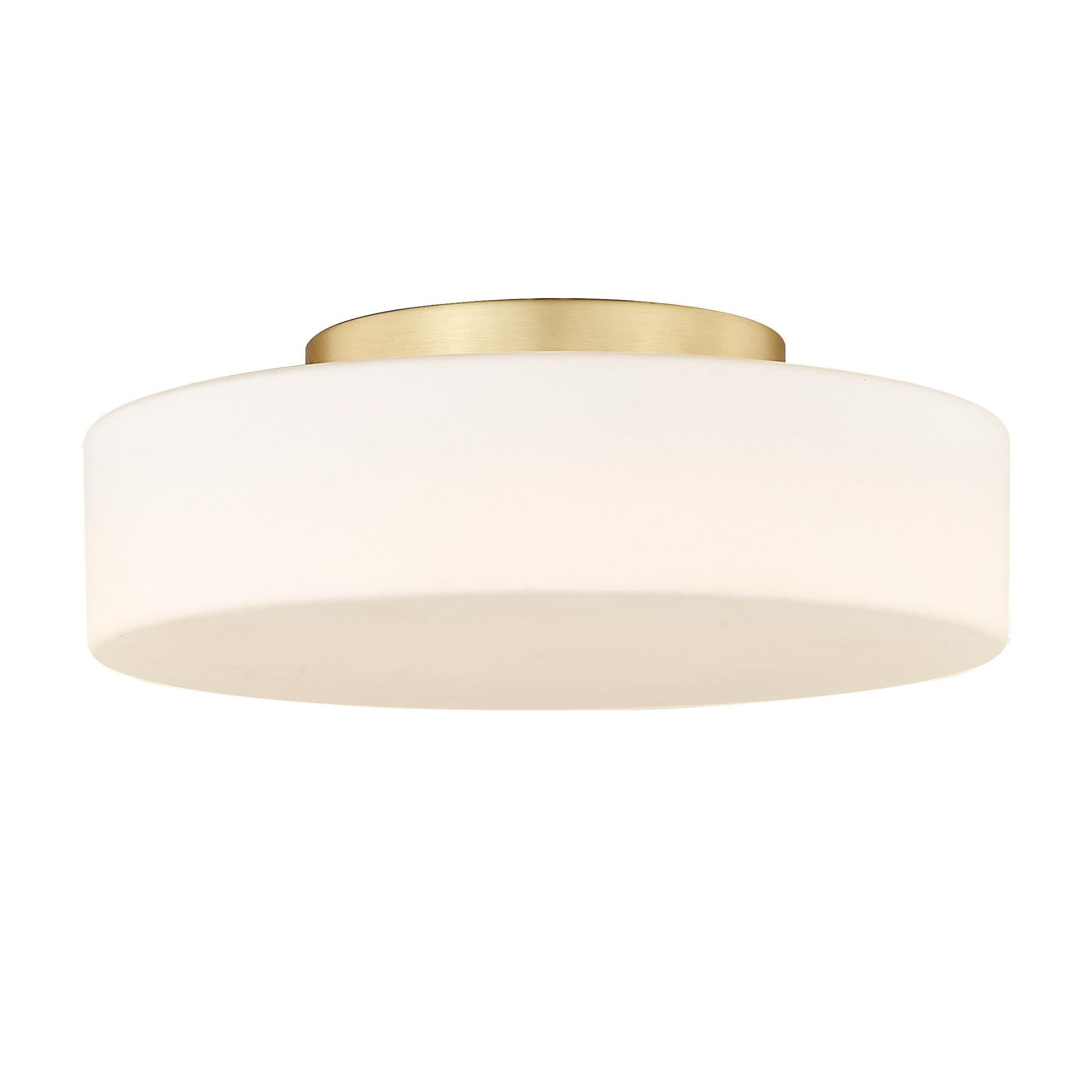 Golden Lighting Toli 1-Light Brushed Gold LED Flush Mount Light 3136-FM ...