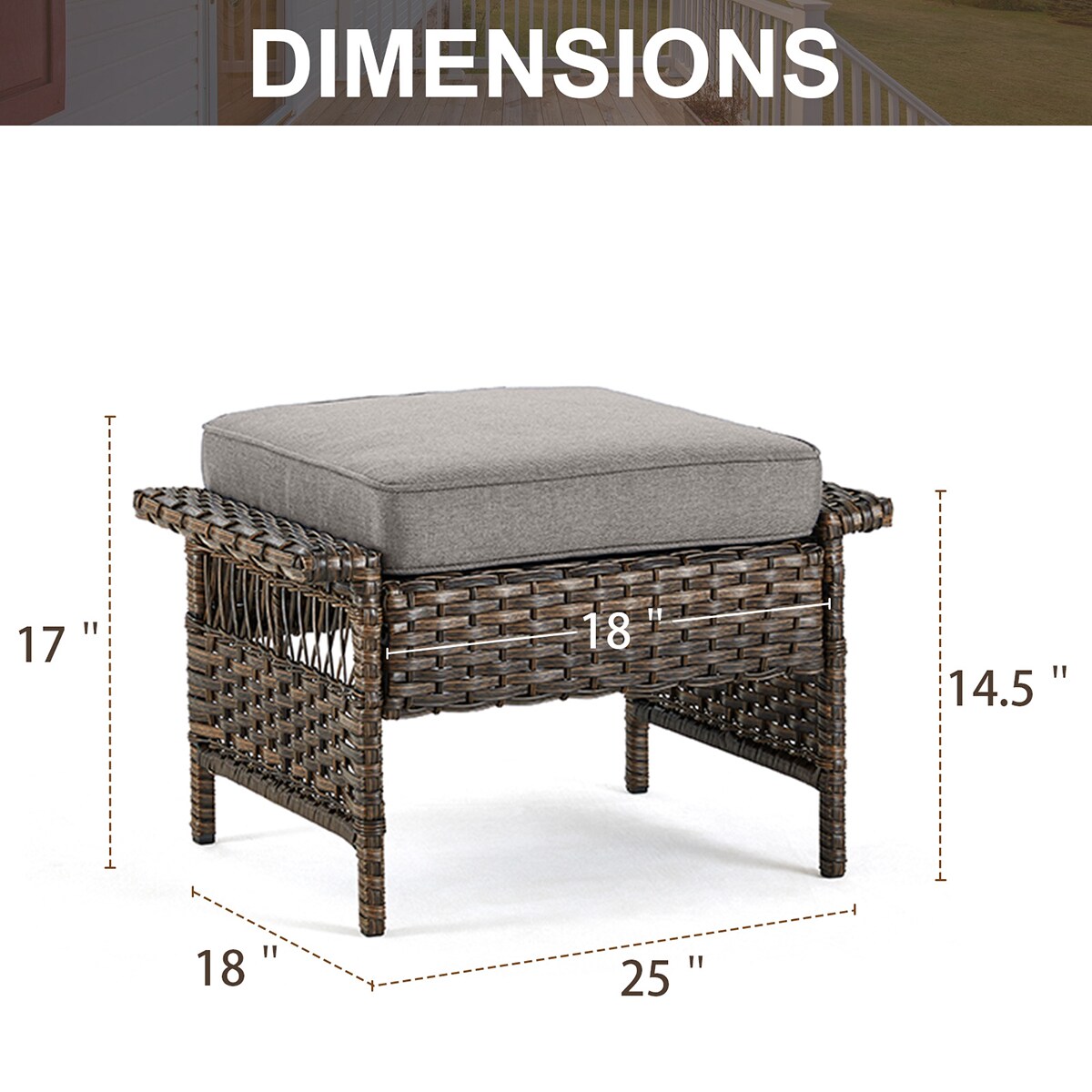 Rilyson FSSLBR40-3 Stools-Ottomans - View #5