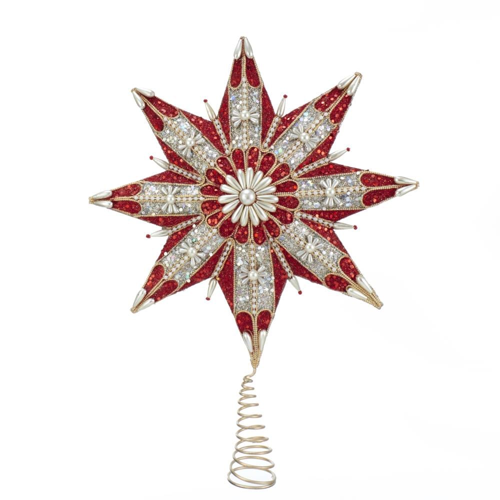 Kurt S. Adler S4394 16.5-in Star Ruby Christmas Tree Topper