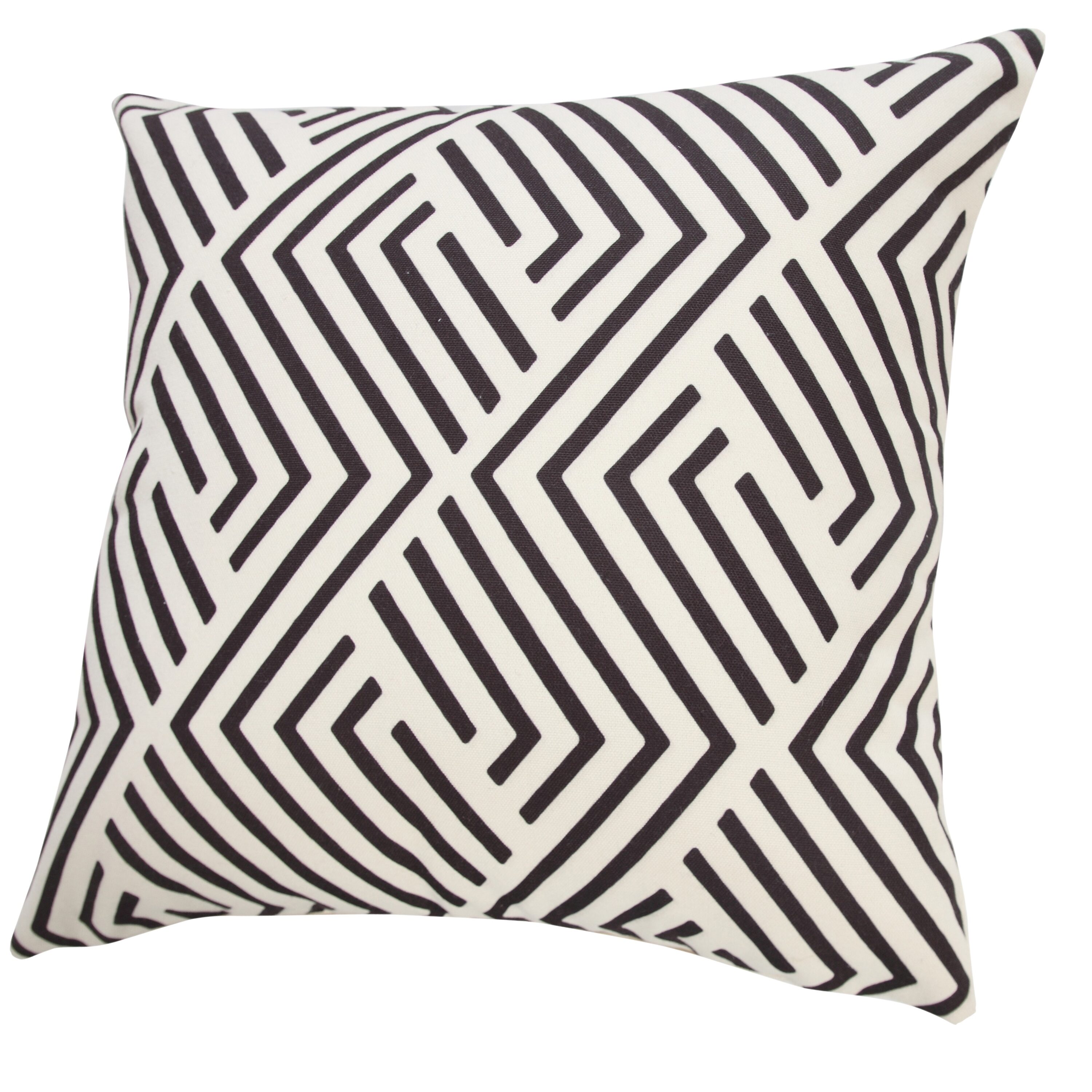 Black and White Geometric Decorative Pillow - Great Finds & Design