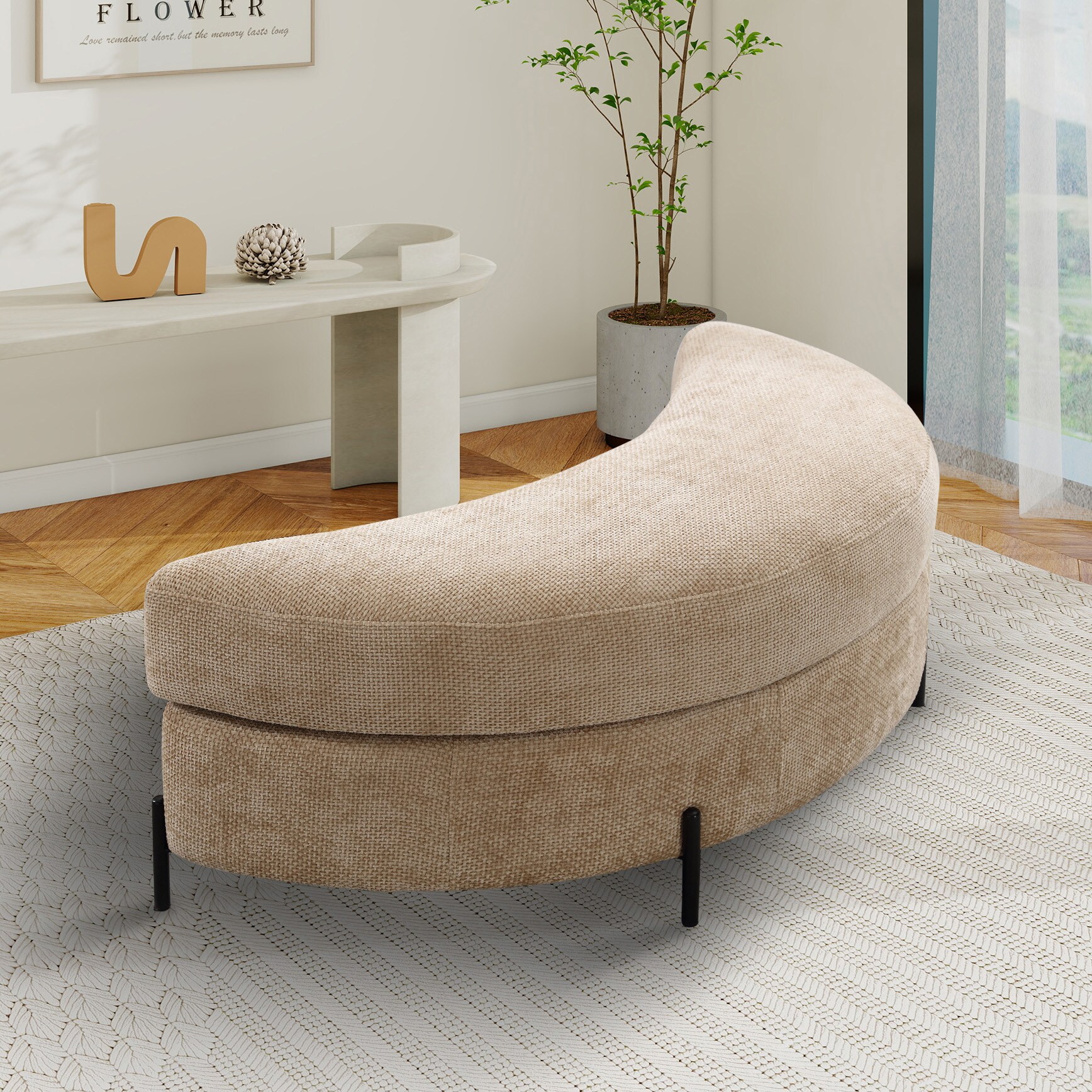 Hrinhom HC-W4004-WHEAT Indoor-Ottomans - View #2