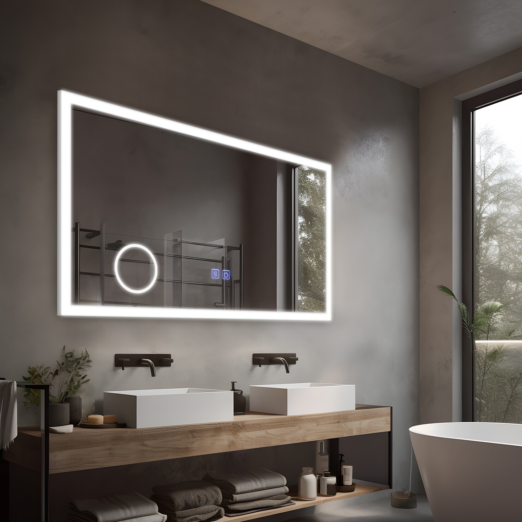 Dovelina LS-A-MR03074 Framed-Bath-Mirrors - View #2