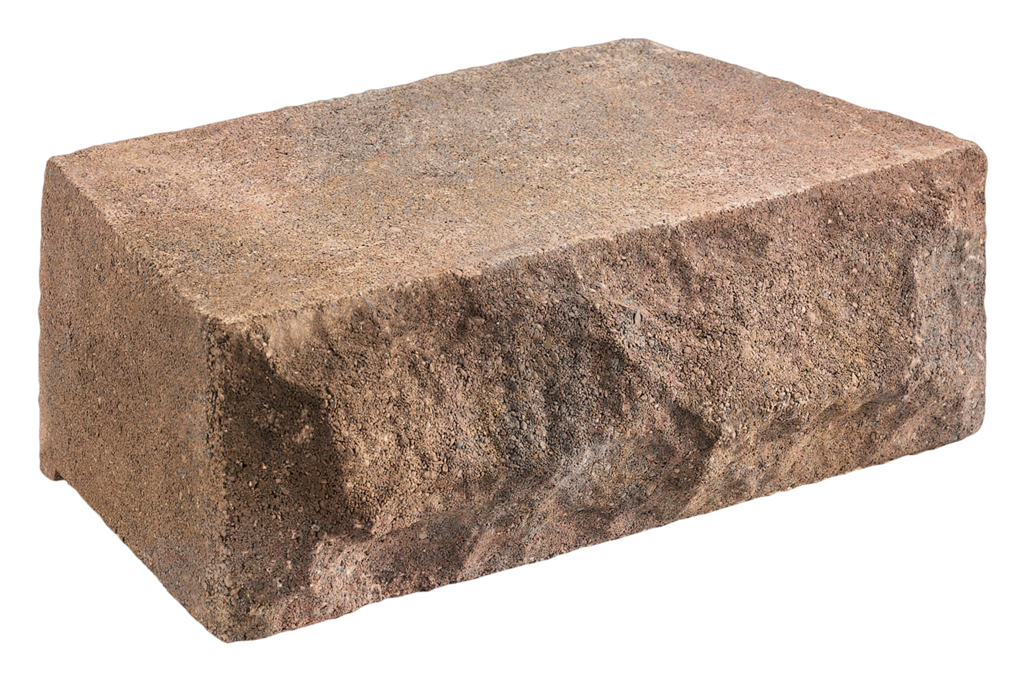 4.1-in H x 12-in L x 6.8-in D Harvest Blend Concrete Retaining Wall Block in Brown | - Lowe's 30505