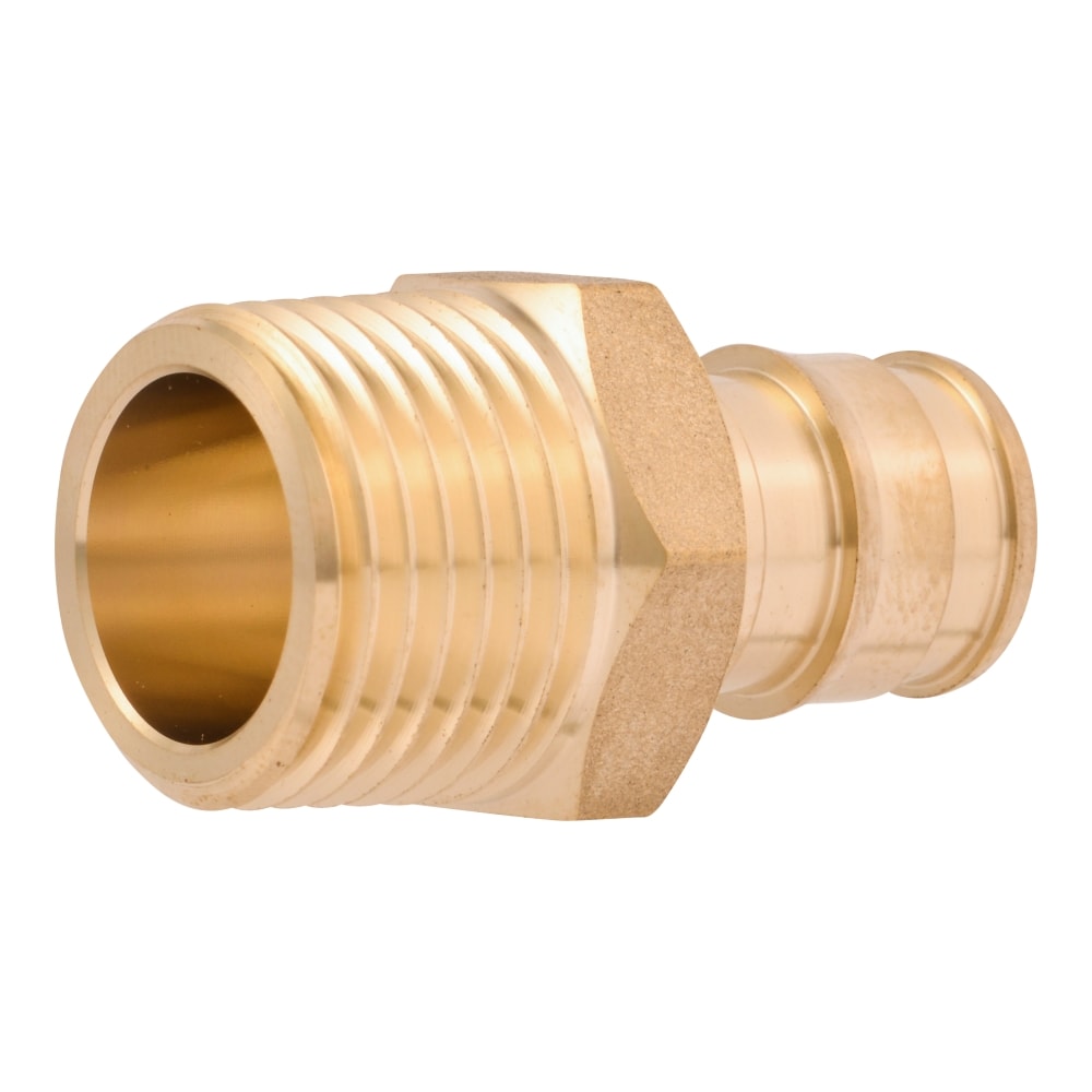 1/2" PEX x 1/2" Female Threaded F1960 Expansion Adapter Fitting Lead-Free Brass 