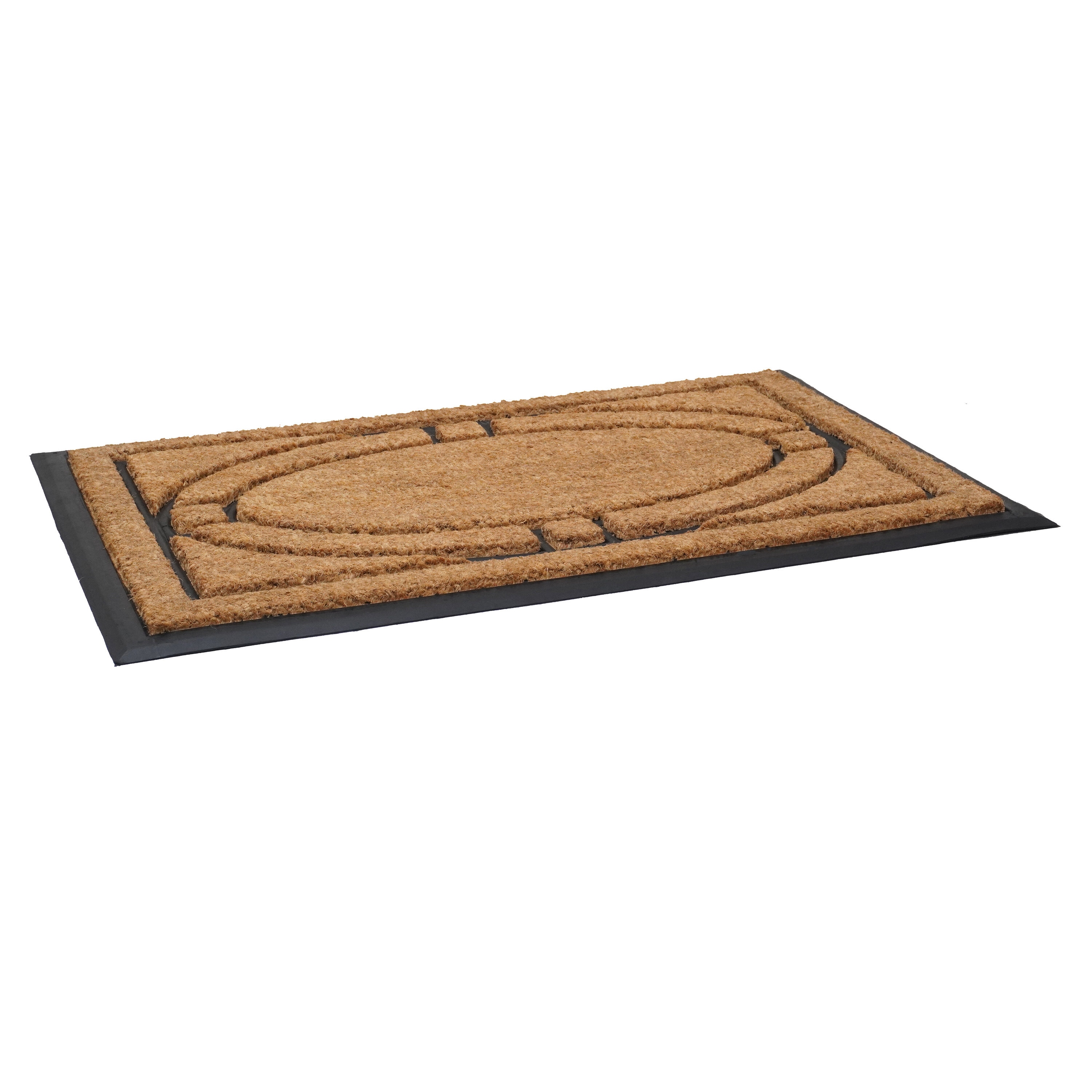 Victorian Coir and Rubber Non-Slip Outdoor Doormat 24" x 36"
