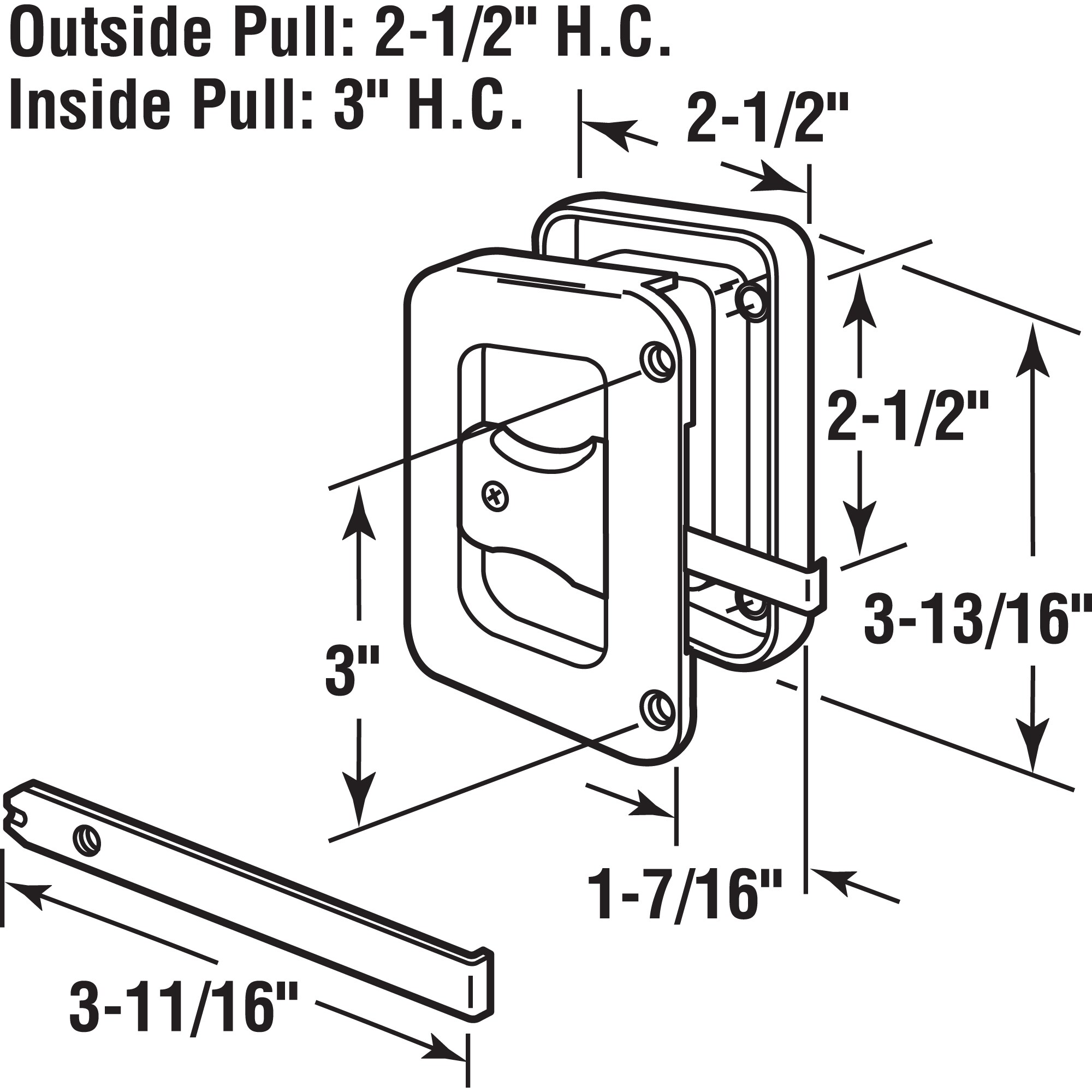 Prime-Line A 187 Sliding-Screen-Door-Handles - View #2