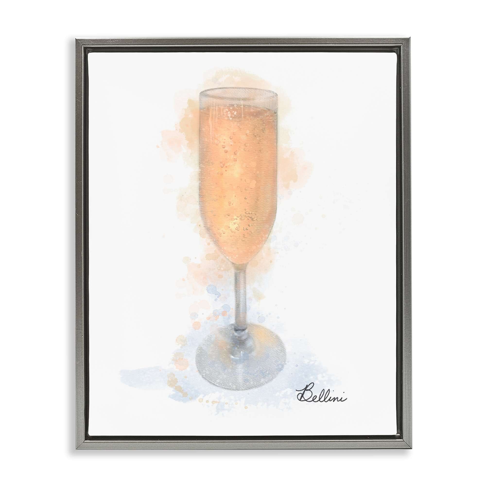 Stupell Industries BS-506-FFL-24X30 Gleaming Bellini Glass Floating Frame design by Matthew Piotrowicz
