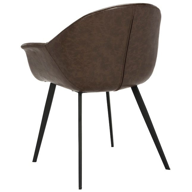 Safavieh Set of 2 Dublin Contemporary Faux Leather Upholstered Arm Chair (Wood Frame) Safavieh Set of 2 Dublin Contemporary Faux Leather Upholstered Arm Chair (Wood Frame)