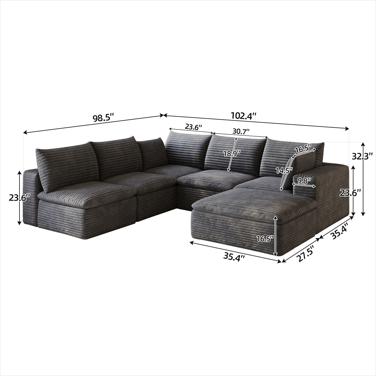 SunJet SZQFMKJOP92R Sofas-Loveseats - View #6