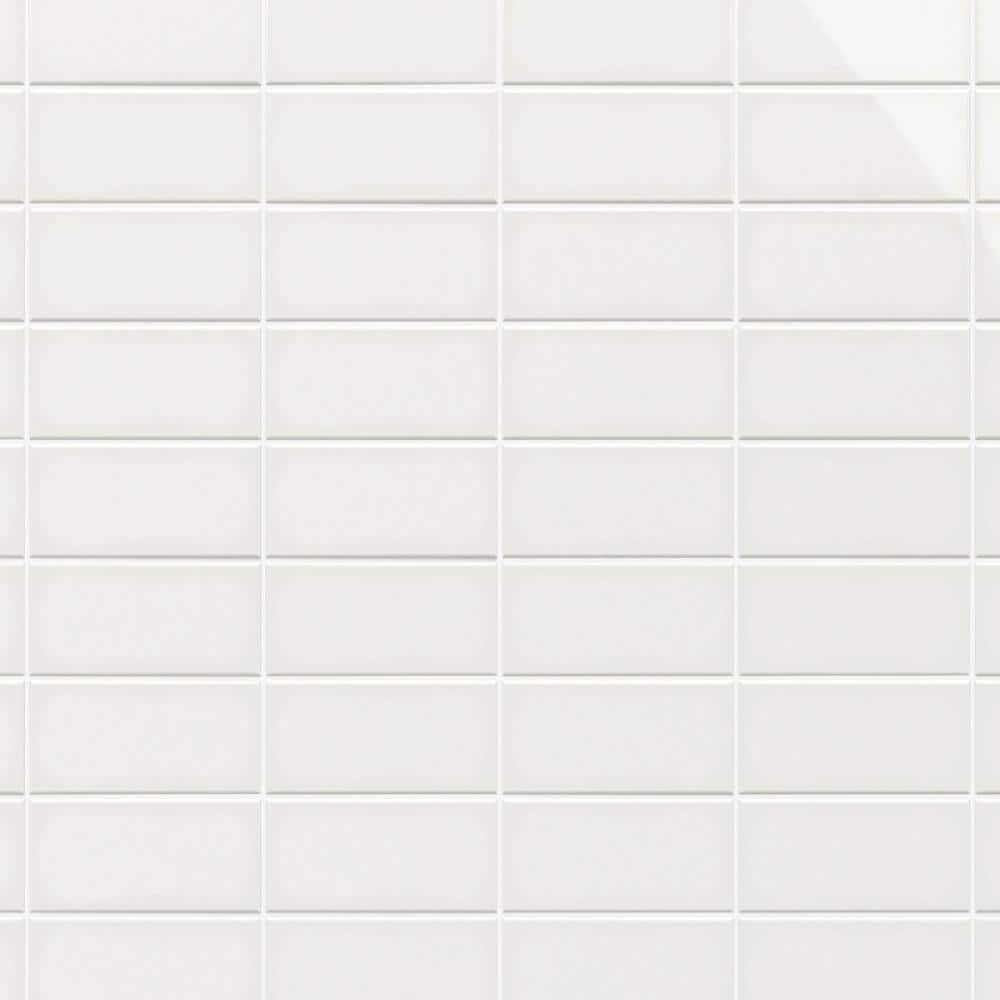 Satori Hudson Brilliant White Glossy 3-in x 6-in Glazed Ceramic Subway Wall  Tile (0.12-sq. ft/ Piece) in the Tile department at
