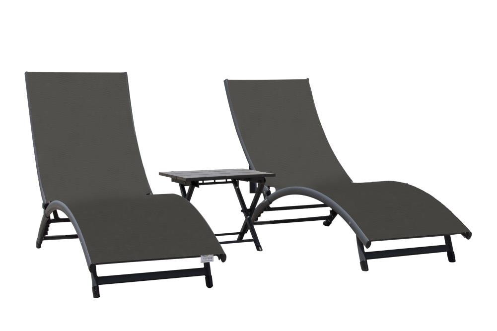 Vivere CORL3-GB Coral Springs Lounger Grey 
