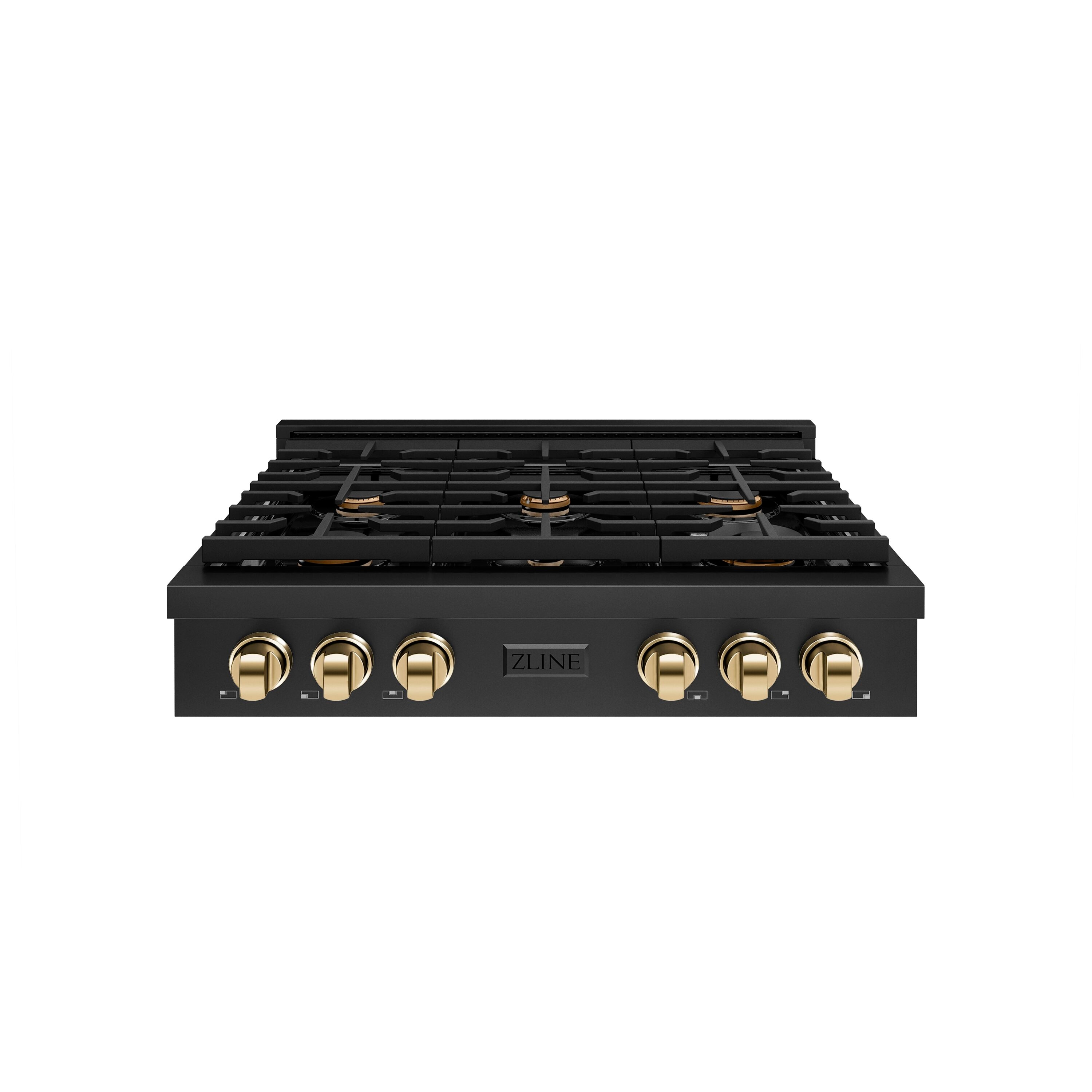 ZLINE KITCHEN & BATH SRTBZ-36-G Paramount 36-in 6 burners Black Stainless steel Gas Cooktop