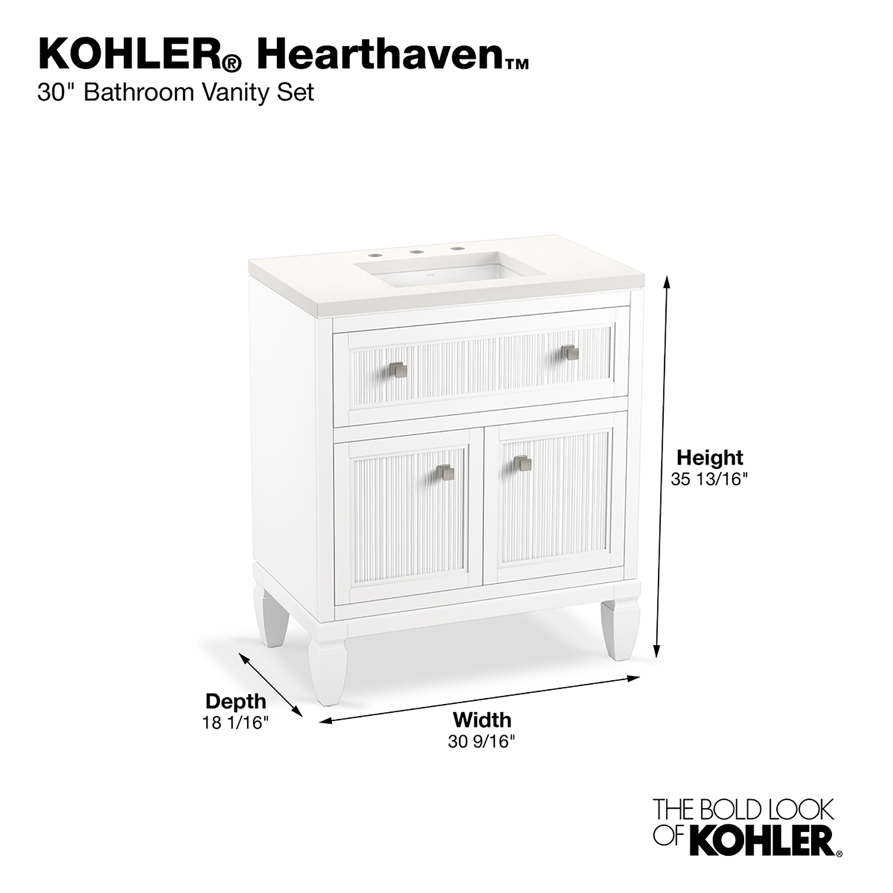 KOHLER 33536-ASB-0 Bath-Vanity-Combo - View #10
