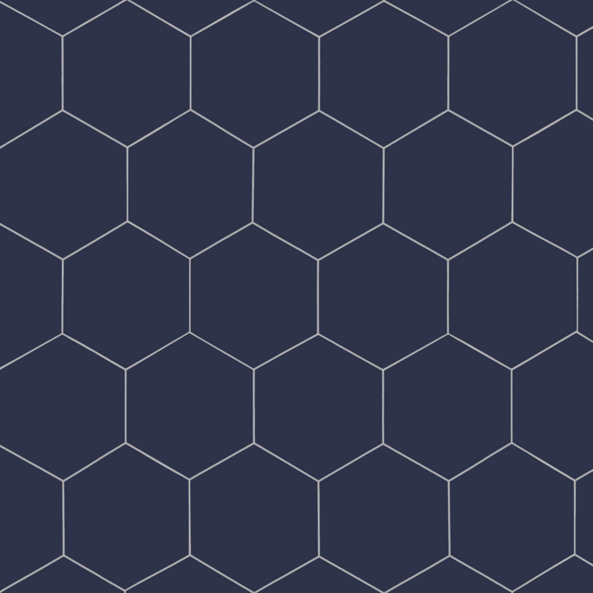 SUNWINGS HEX99-BLU-10 Blue 10-in x 11-in Matte Composite Marble look Hexagon Mosaic Wall Tile ( 8.2-sq ft Carton