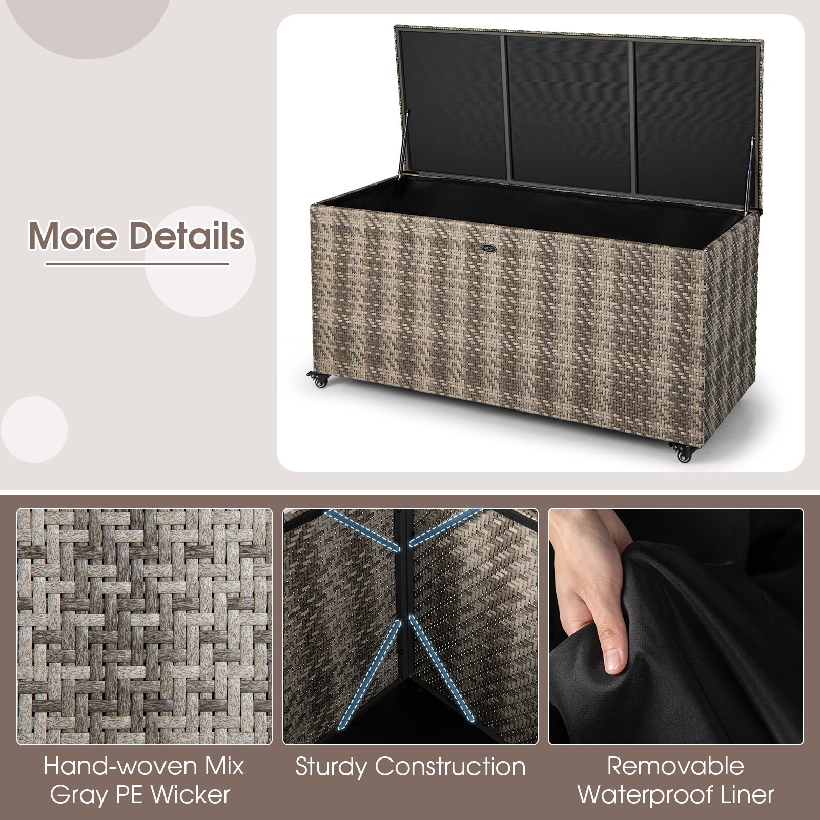 Poinic CWJDS10549GR Small-Outdoor-Storage - View #4