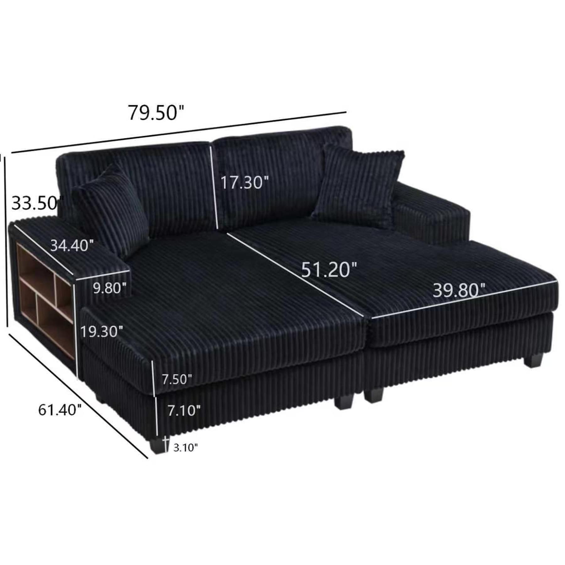 SINOFURN SYA370079BG Sofas-Loveseats - View #5