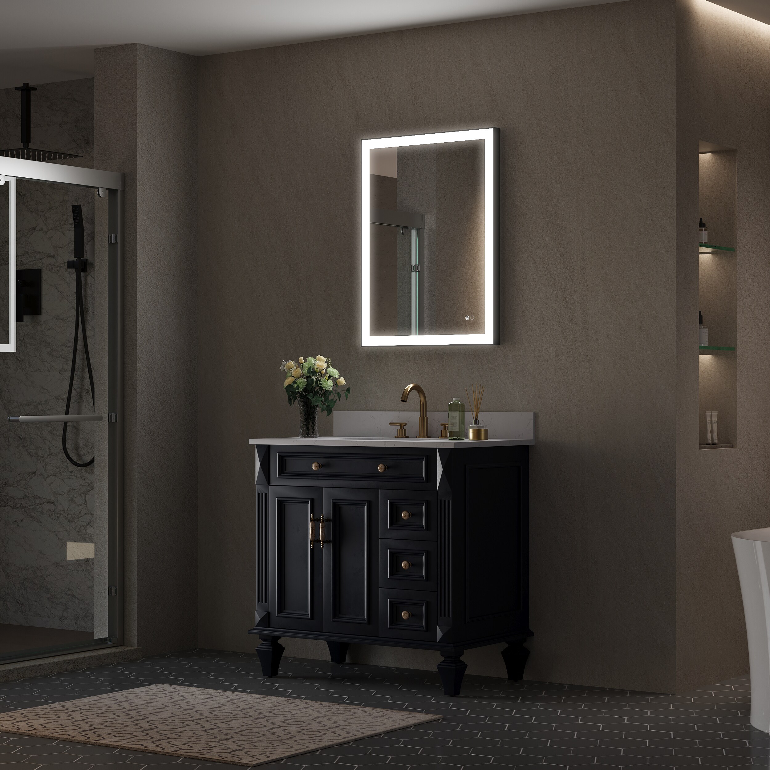 Forclover MEAM-5F2432MB Framed-Bath-Mirrors - View #14