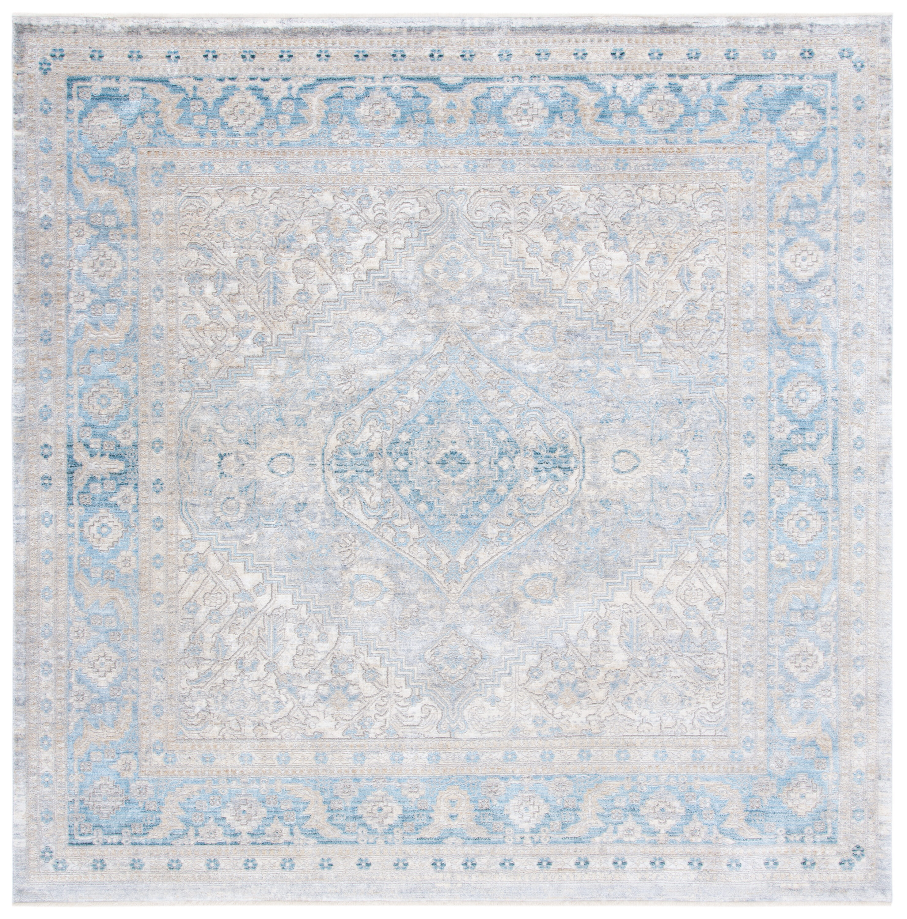Dream 411H Grey Blue 7 X 7 Area Rug