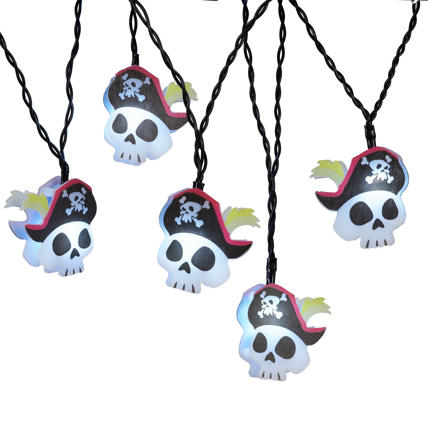 Haunted Living ES65-580 10-Count 3.5-ft LED Battery-operated White Halloween Lights