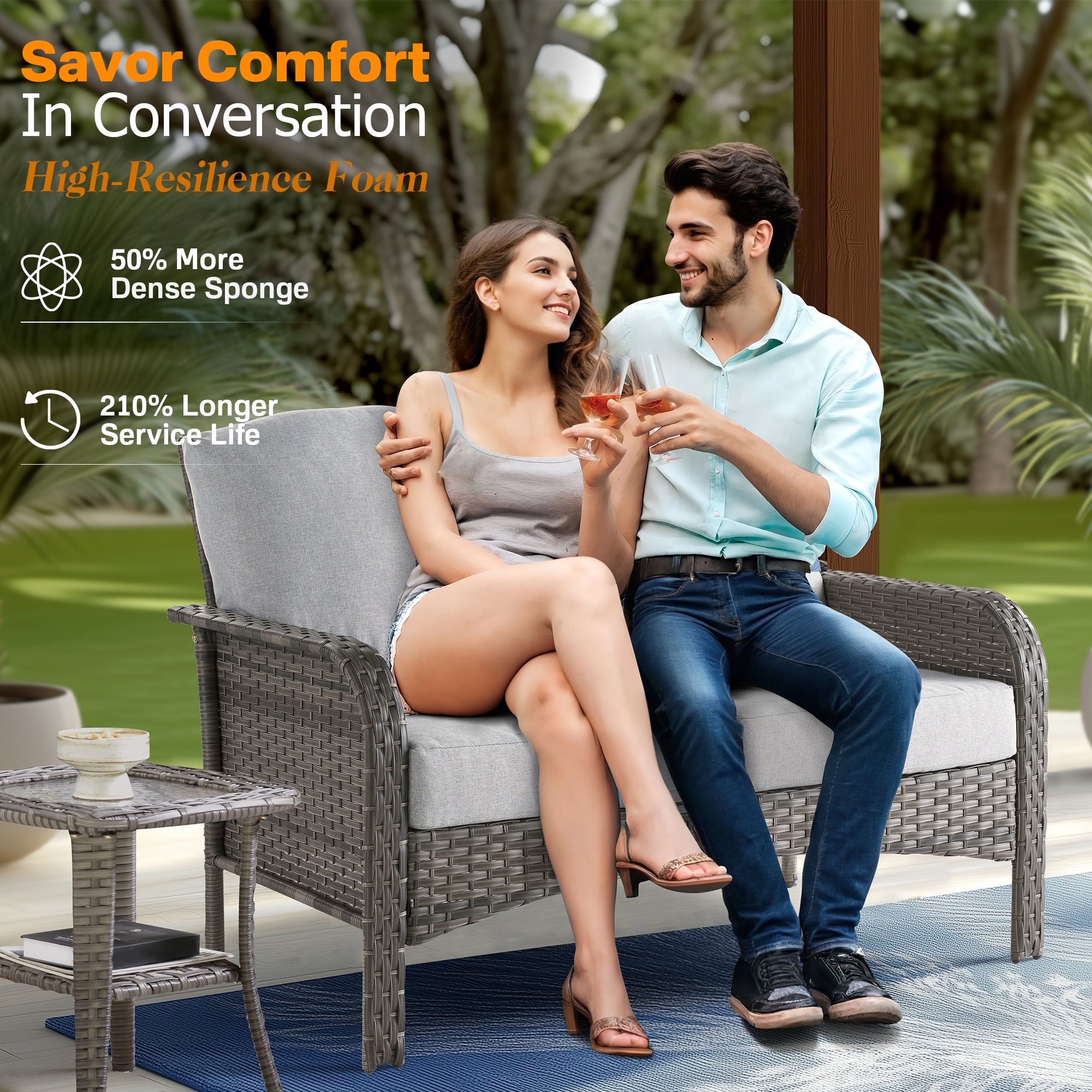 Ovios GN407Y Patio-Conversation-Sets - View #6
