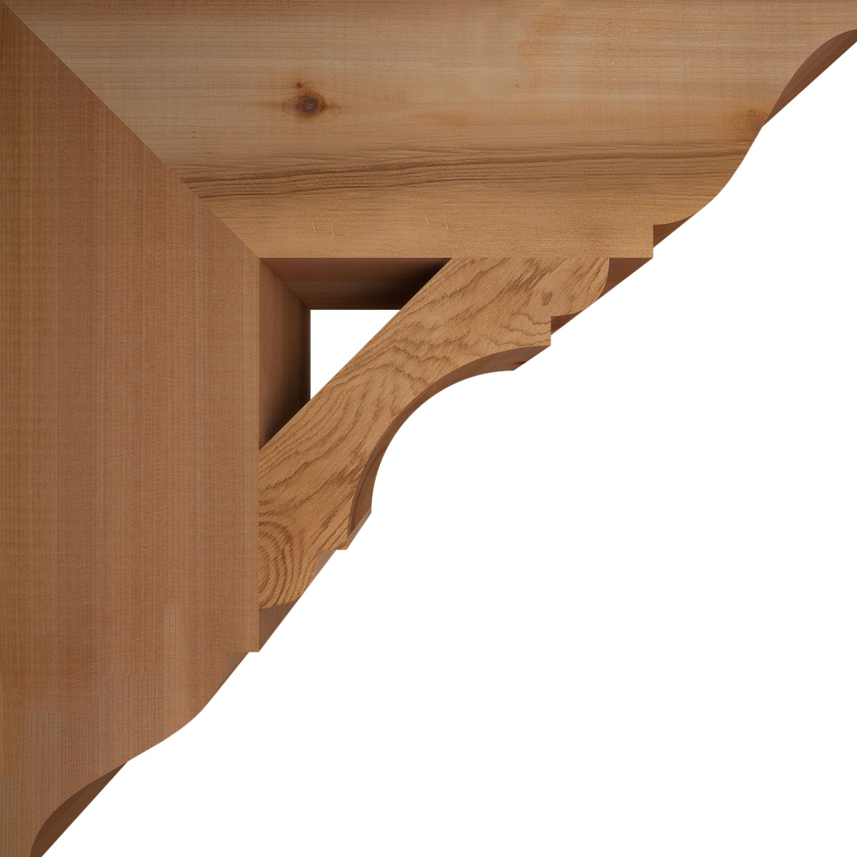 Ekena Millwork BKT06X20X20OLY01SWR Exterior-Brackets-Braces - View #3