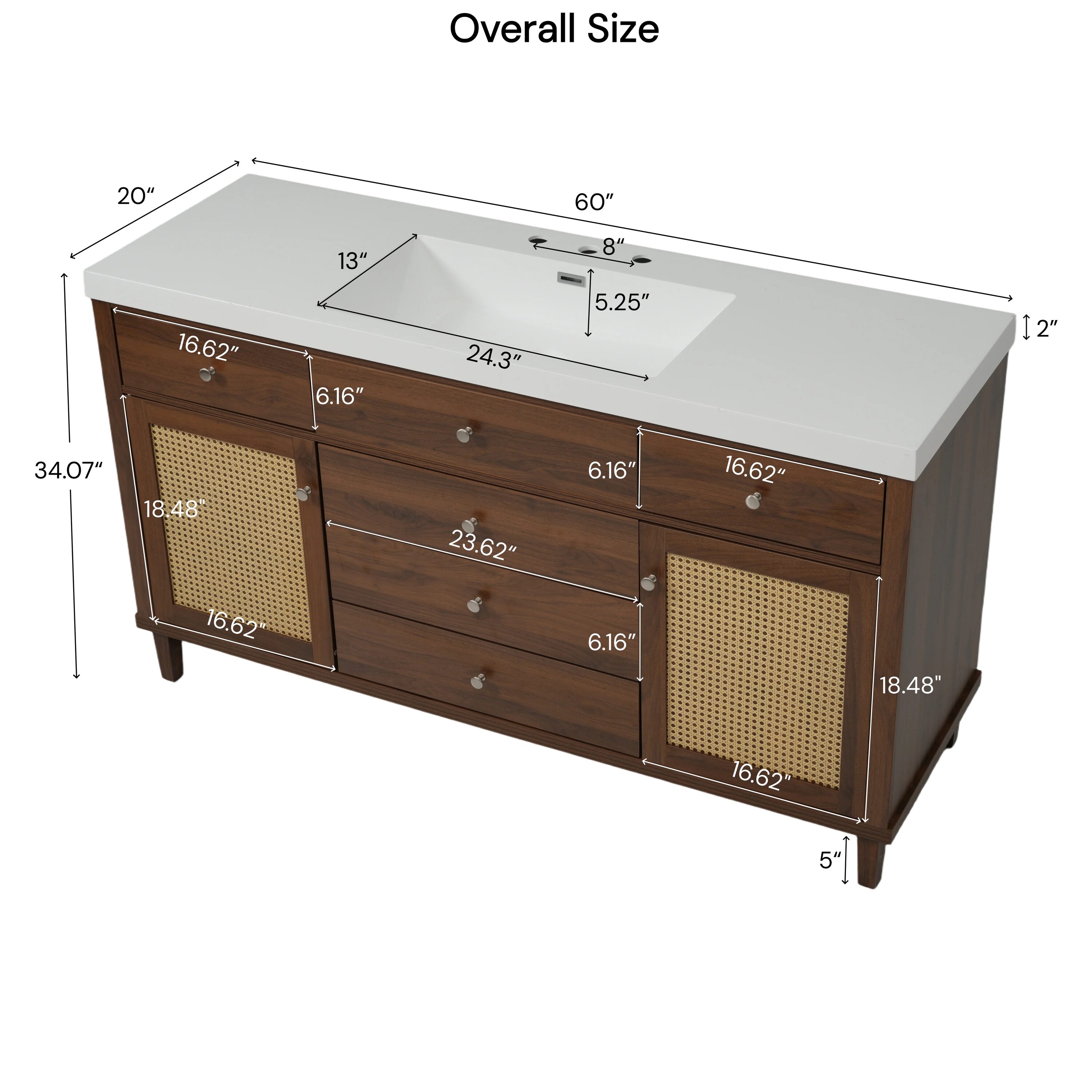 WELLFOR W10-P402483 Bath-Vanity-Combo - View #3