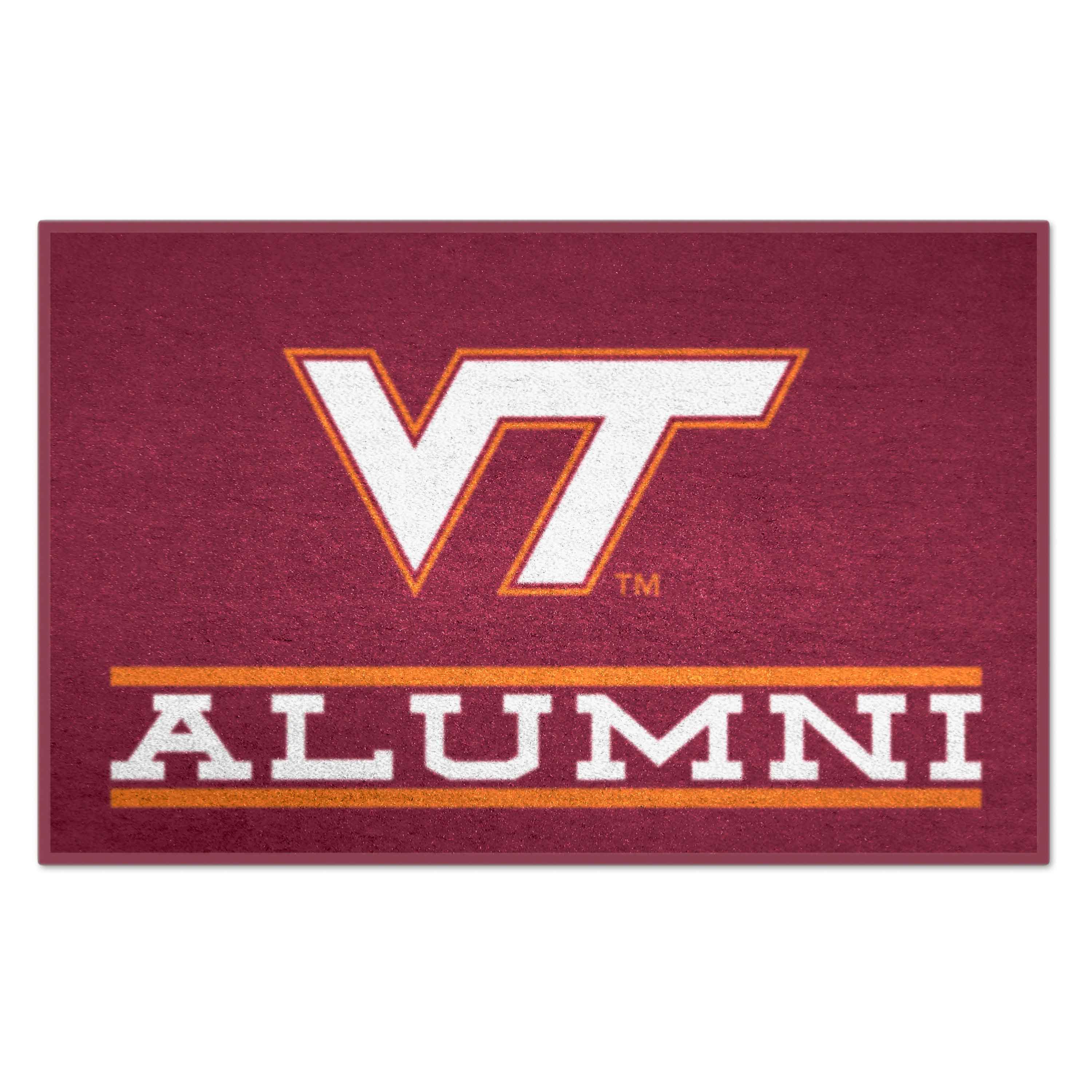 FANMATS 18350 Virginia Tech Hokies 30-in x 19-in Maroon Nylon Indoor or outdoor Decorative Sports Door Mat
