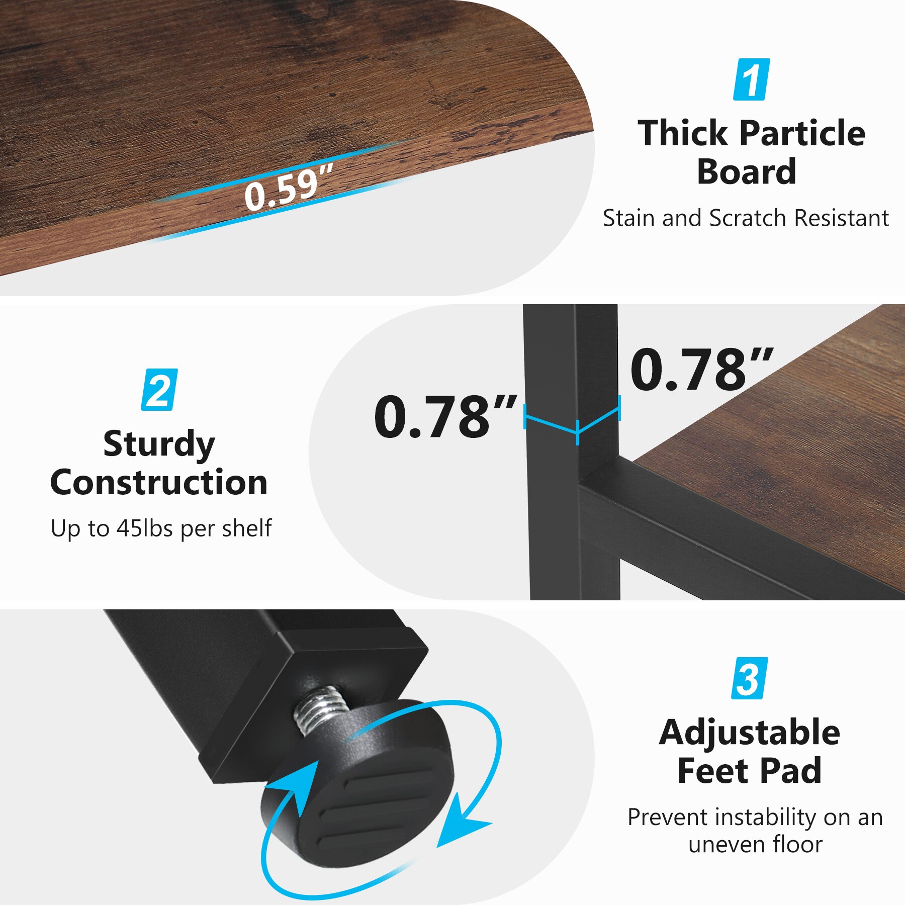 Tribesigns HOGA-C0775 bookcases - View #6