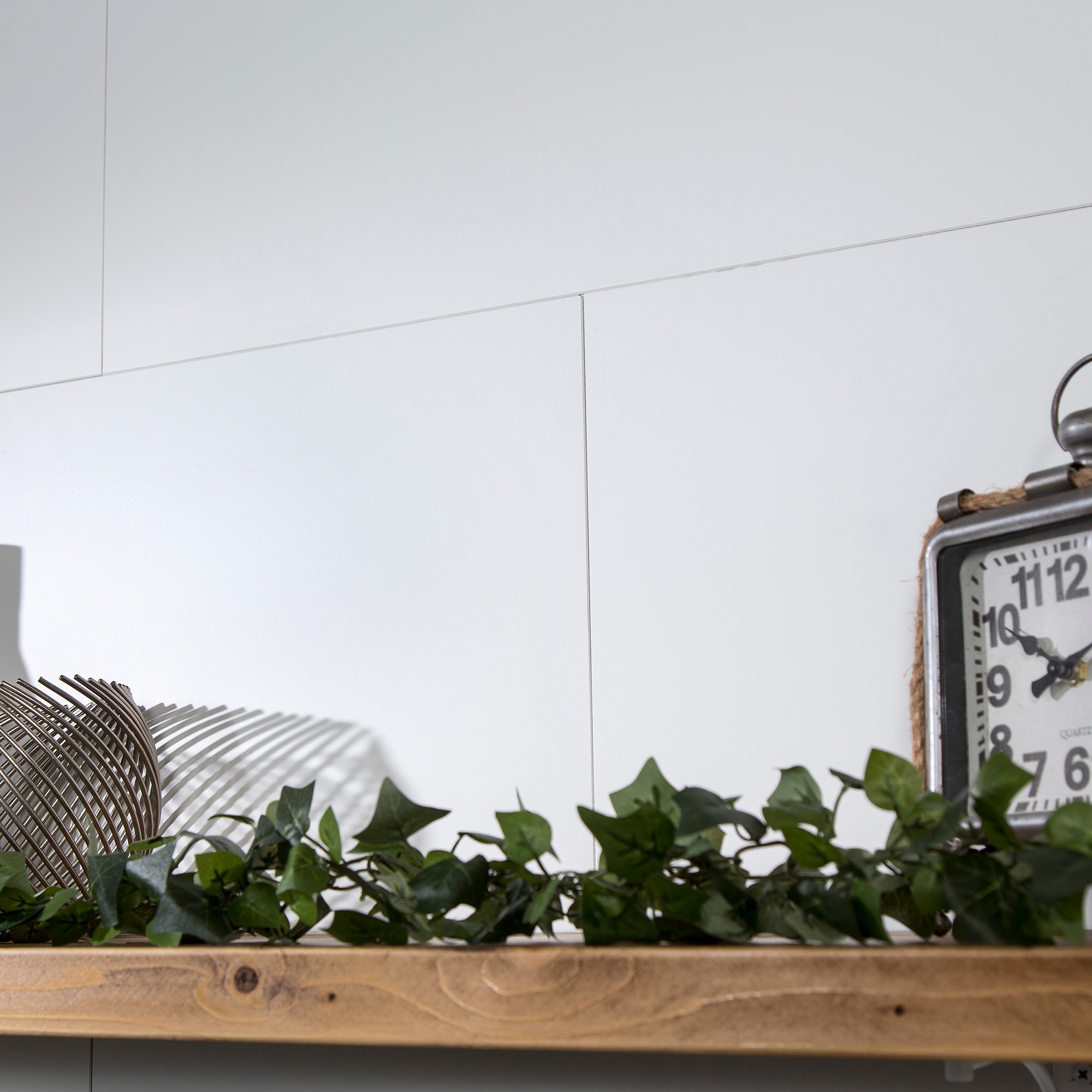 Dusty Pearl 25.6 in x 14.8 in Interlocking Vinyl Wall Tiles