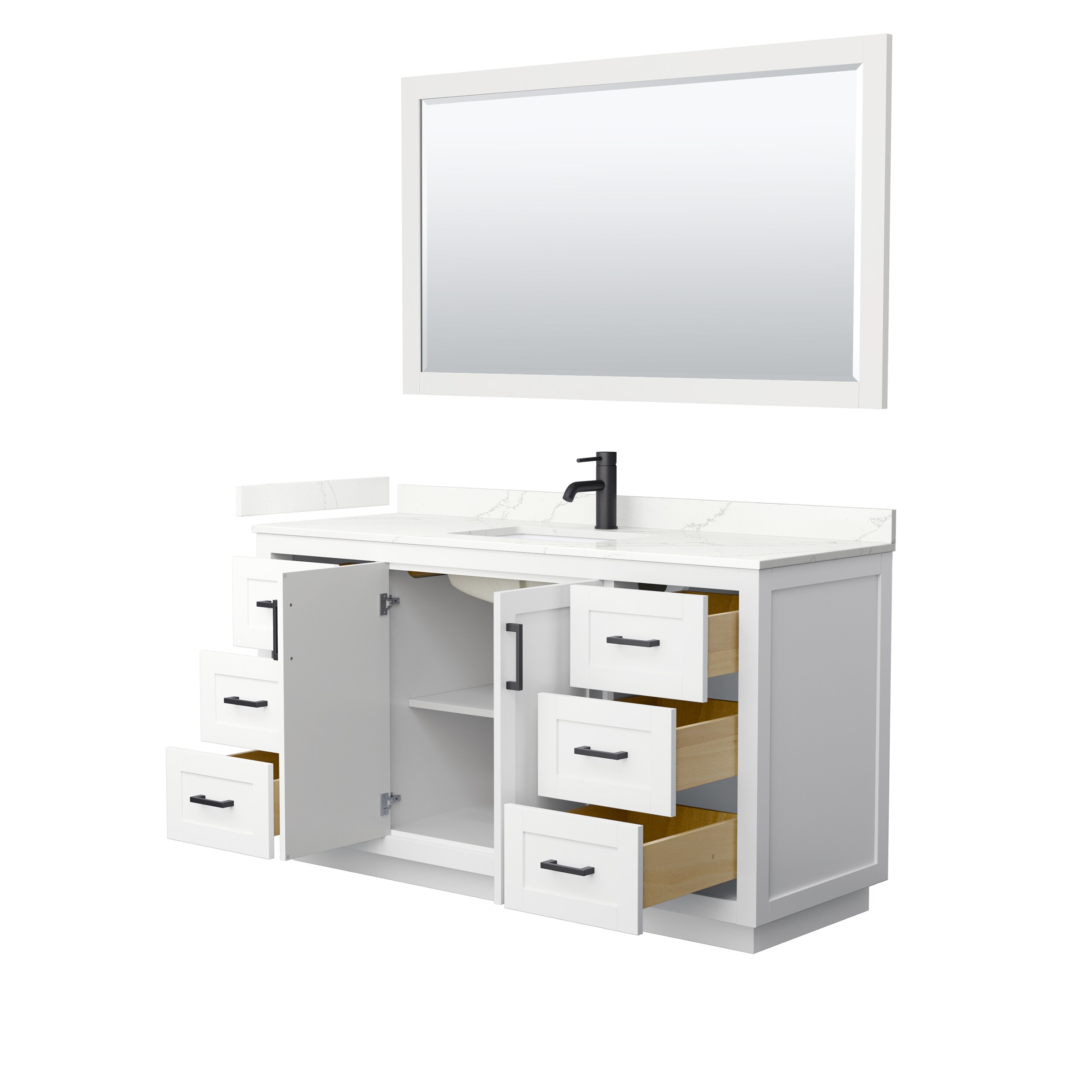 Wyndham Collection WCF292960SWBGTUNSM58 Bath-Vanity-Combo - View #3