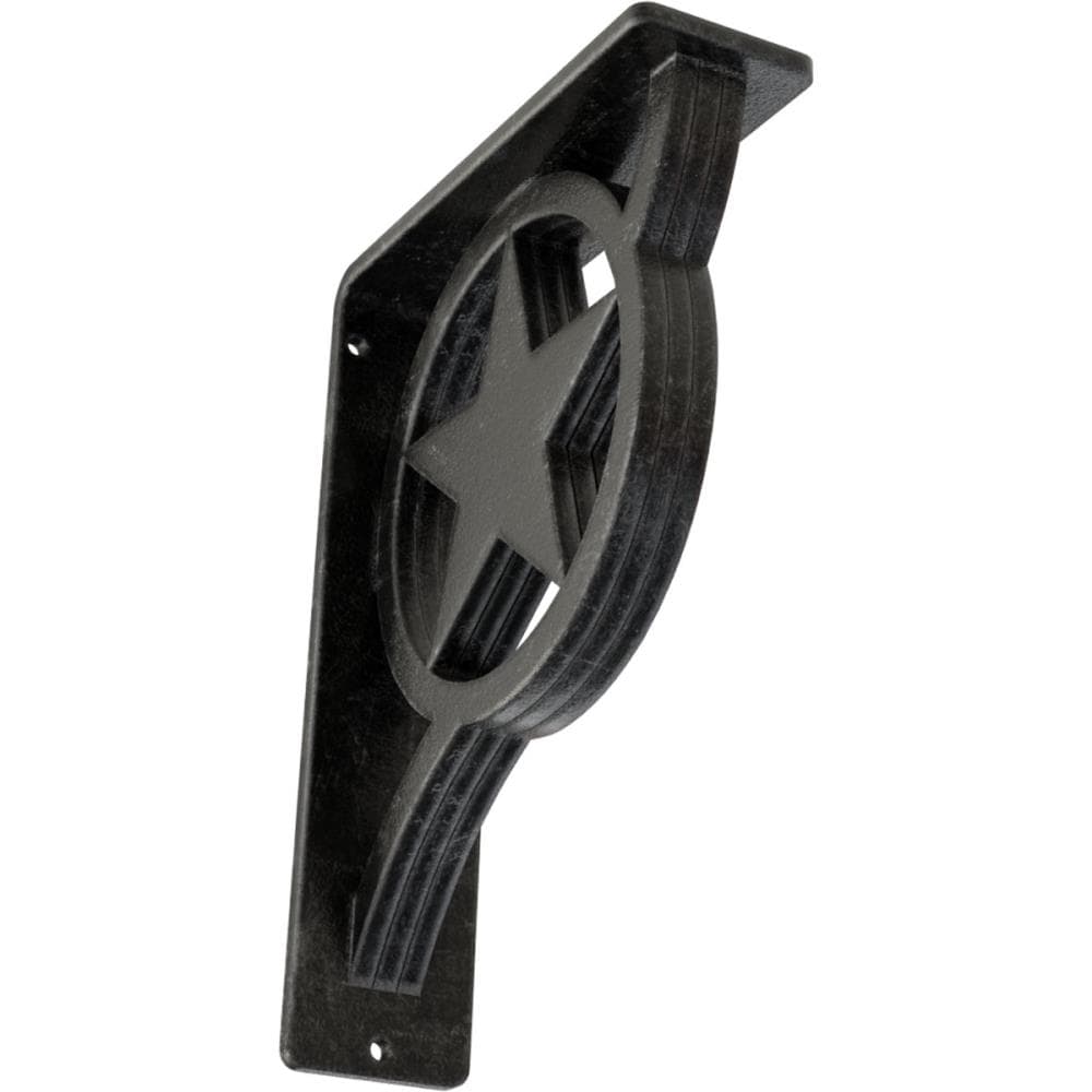 Ekena Millwork BKTM02X05X08TAUASV Austin 5.5-in x 2-in x 8-in Gray Wrought iron Mounting bracket