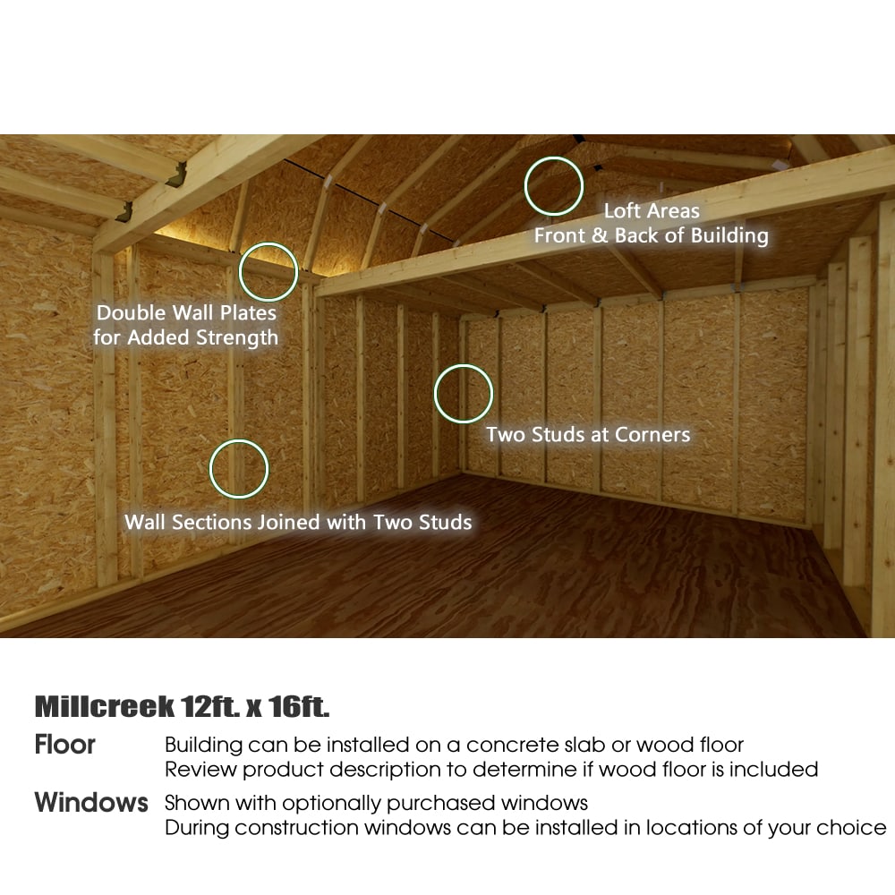 Best Barns MILLCREEK1216DF Wood-Storage-Buildings - View #6