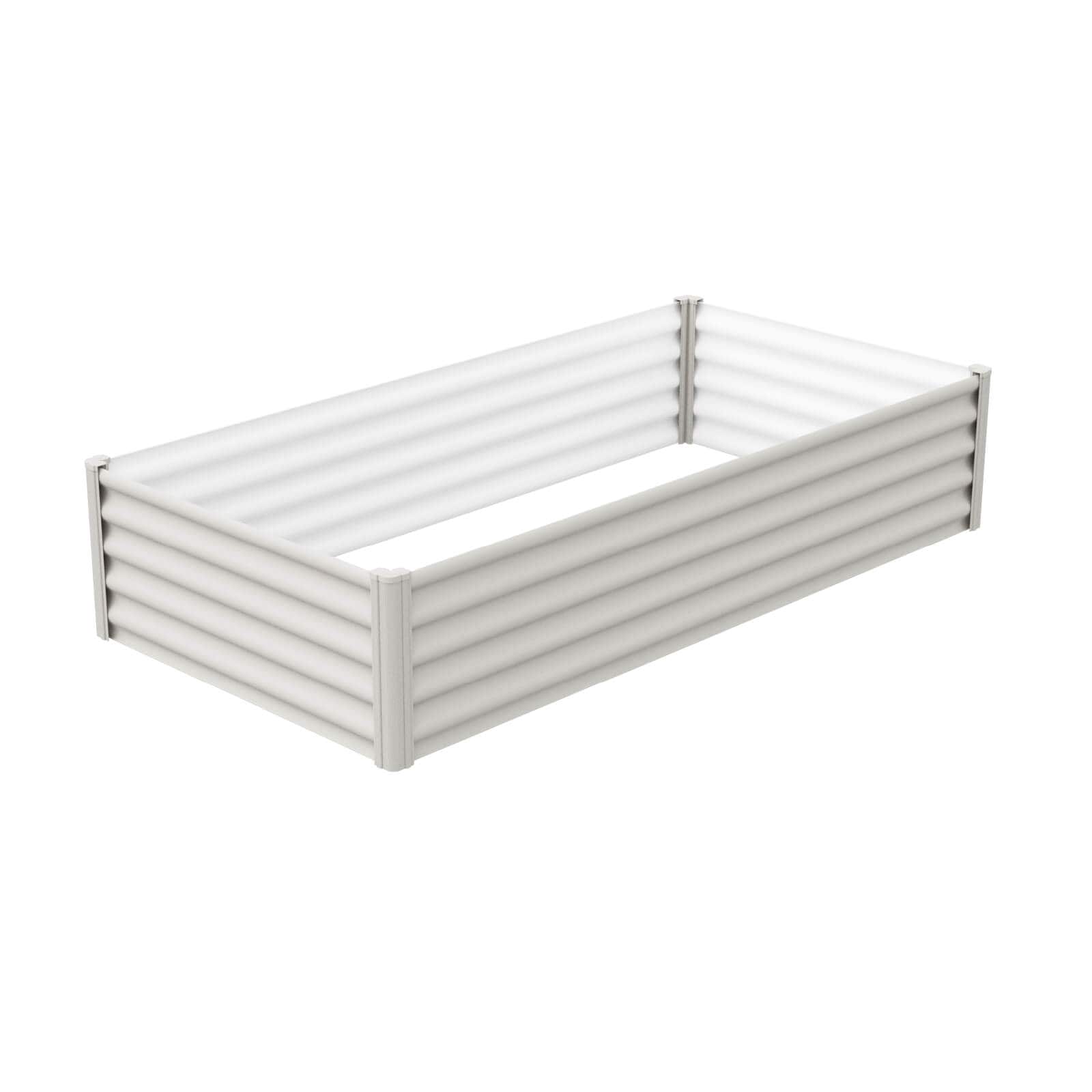 The Organic Garden Co. AB1307 40-in W x 78-in L x 16-in H Surfmist Galvanized Metal Raised Garden Bed