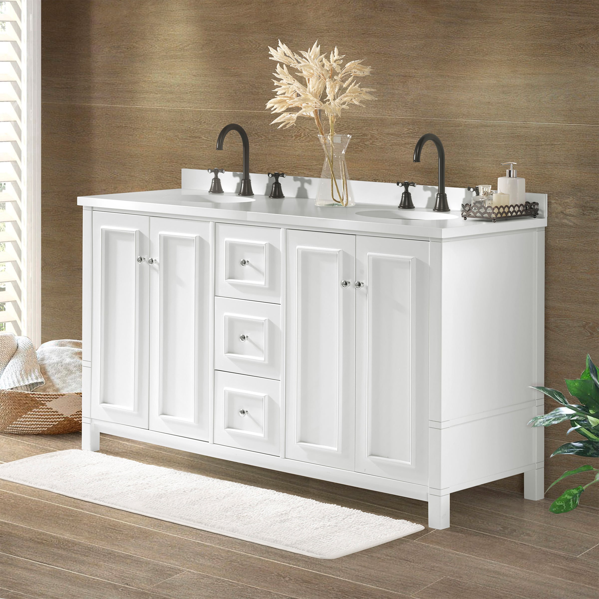 Alaterre Furniture AVAN60WHBB vanities - View #8