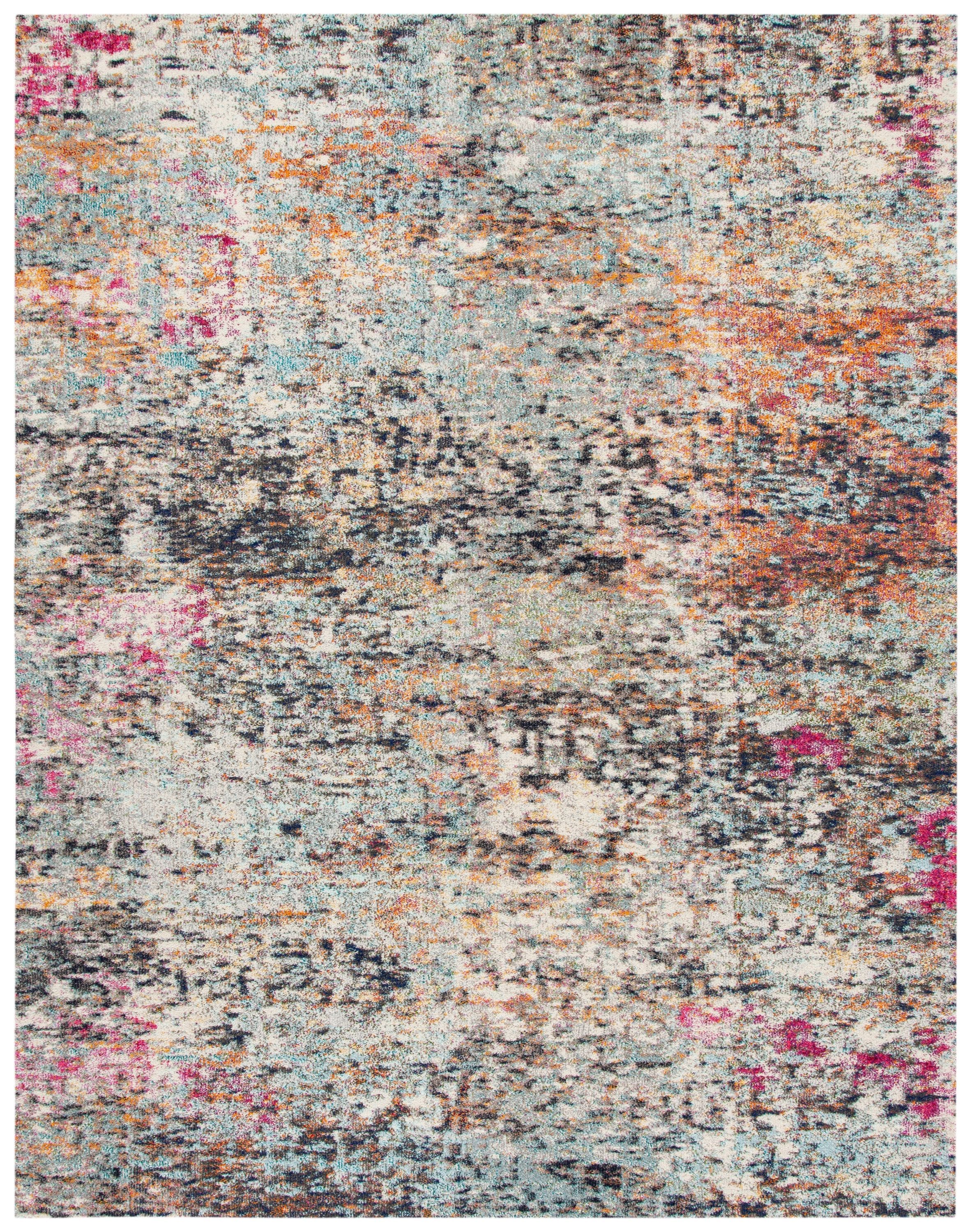 Safavieh MAD460Z-6 Madison 6 x 9 (ft) Loomed Polypropylene Black/Gold Rectangular Indoor Abstract Industrial Area rug