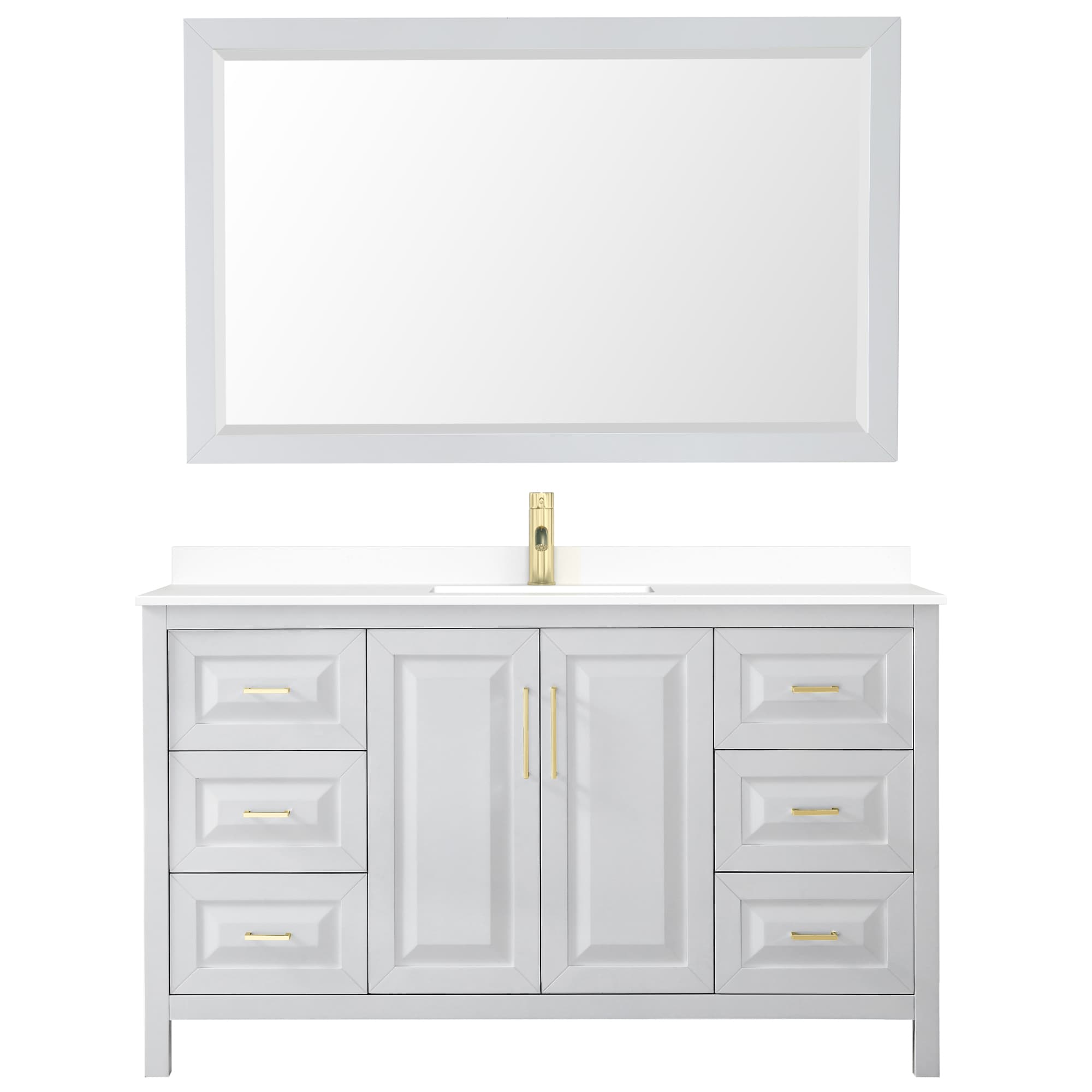 Wyndham Collection WCV252560SWGWCUNSM58 Bath-Vanity-Combo - View #3