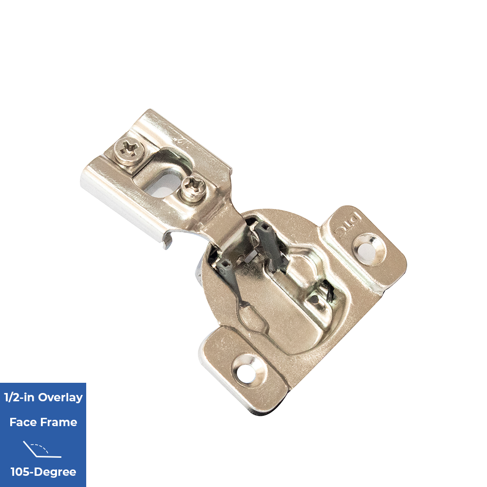 Blum 1/2-in Overlay 110-Degree Opening Nickel Plated Self-closing Concealed  Cabinet Hinge