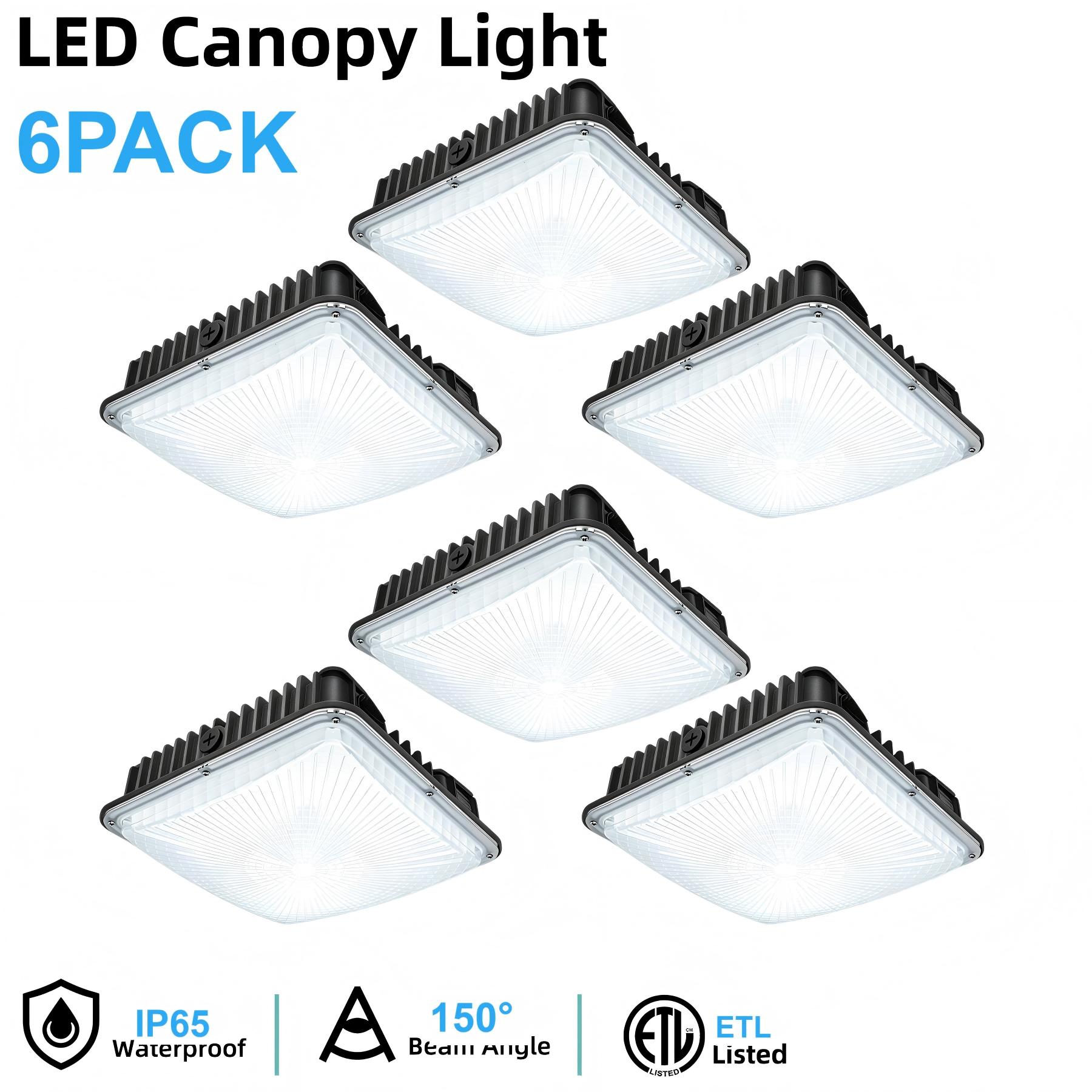 WYZM - 8400 -Lumen 70 -Watt Bronze Hardwired LED Outdoor Canopy light (Bulb Included)