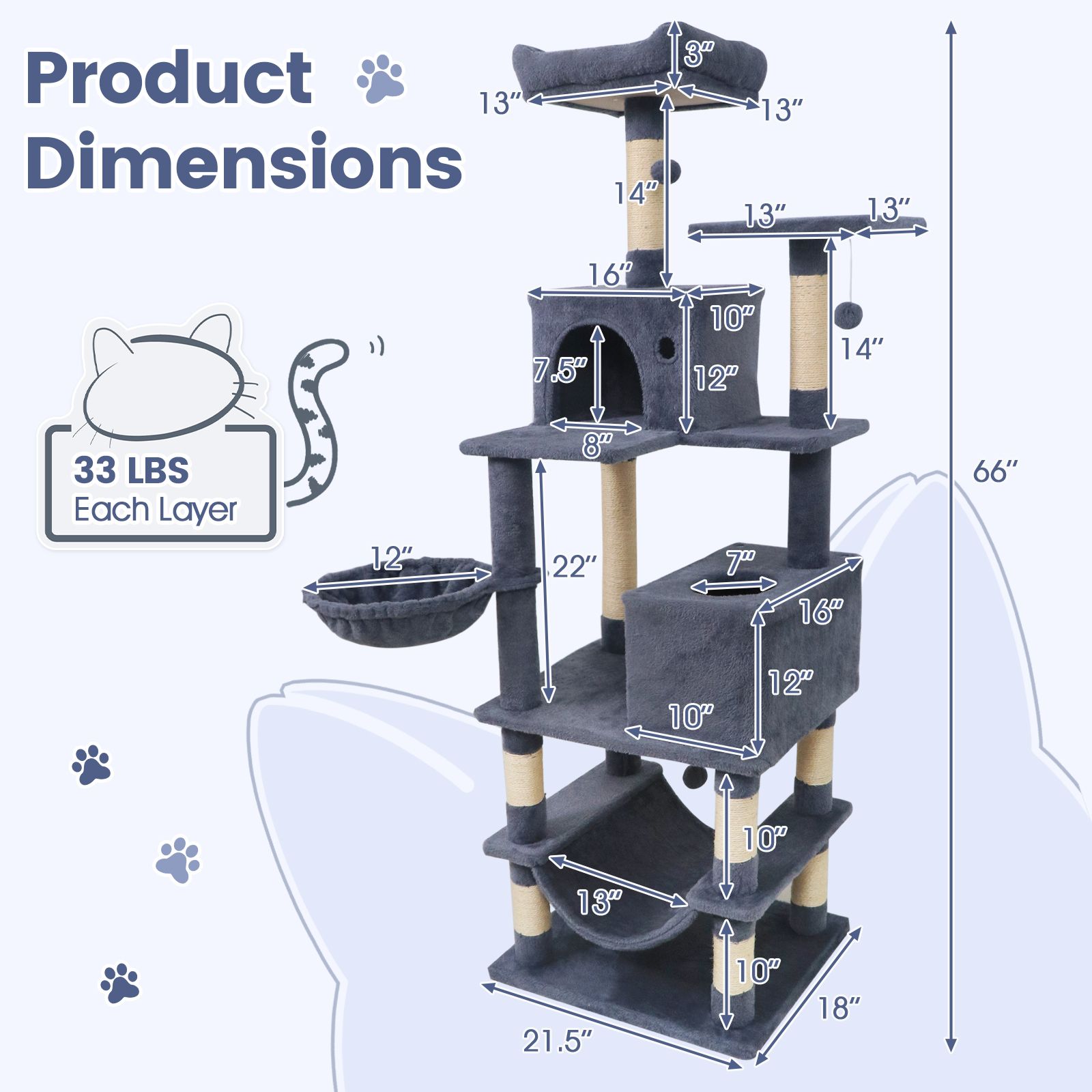 Slickblue D-CO-RG58401VP Cat-Trees - View #3