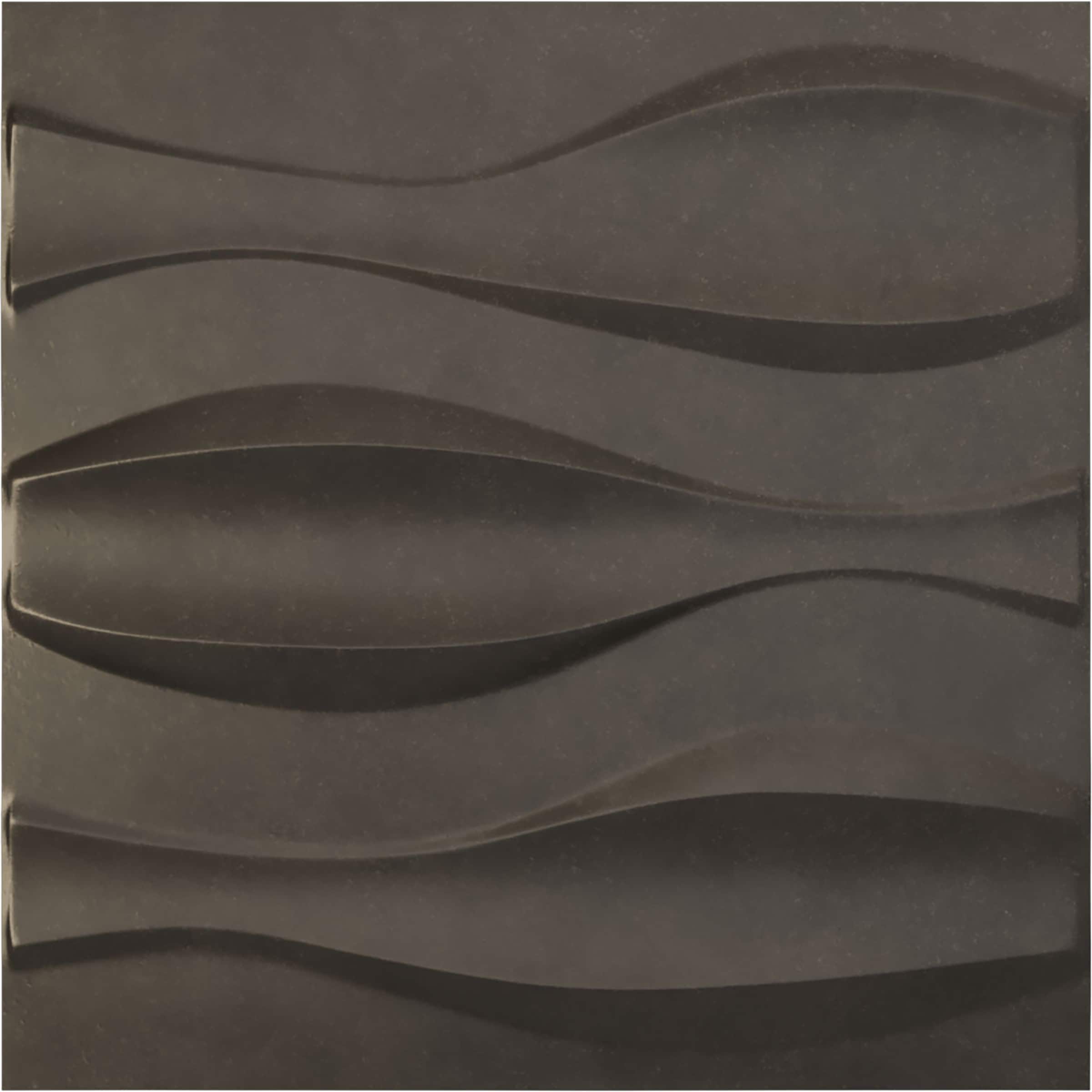 Ekena Millwork WP20X20TMDST 19-5/8-in x 19-5/8-in Embossed Paintable/Stainable Black PVC Wall Panel (