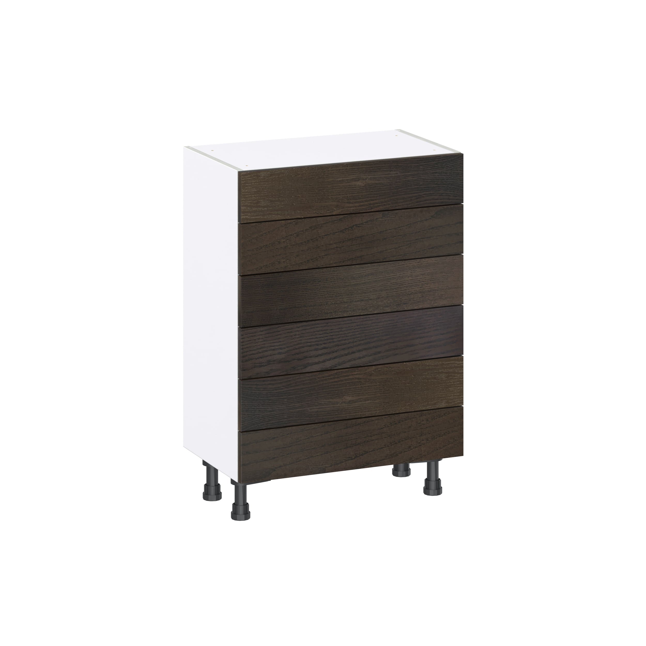 Hugo&Borg DSB6D2414-MO Montclaire 24-in W x 34.5-in H x 14-in D Wood 6 -Drawers Drawer Base Fully assembled Cabinet (Recessed Panel Slab)
