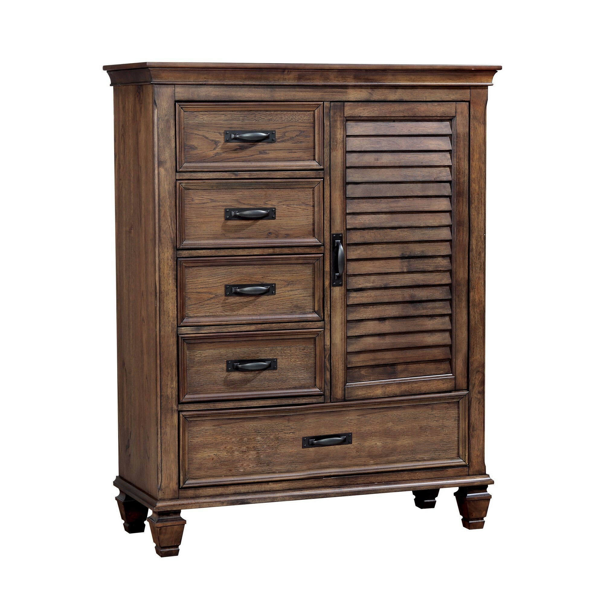 Benzara BM242612 Brown 5-Drawer Accent Chest