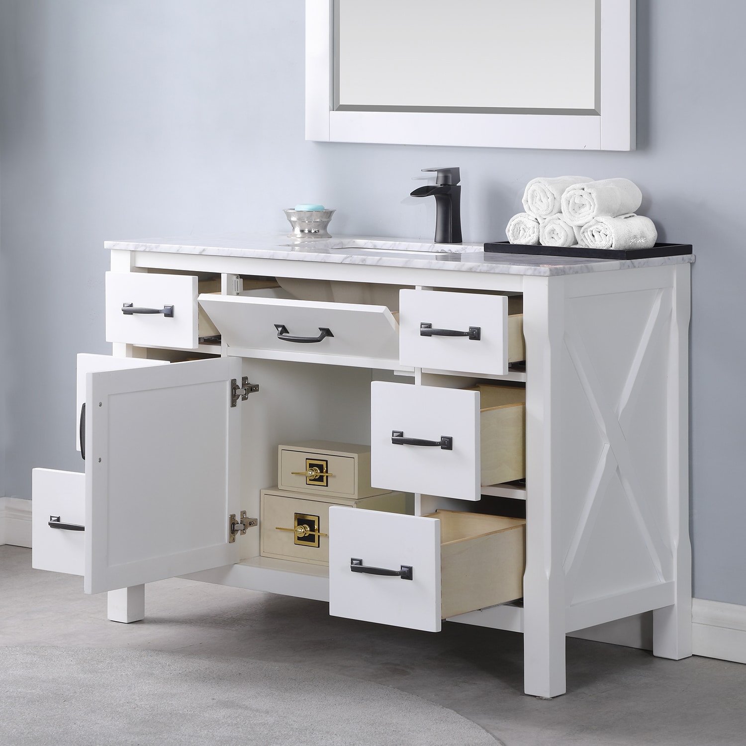 Altair 535048-WH-CA Bath-Vanity-Combo - View #2