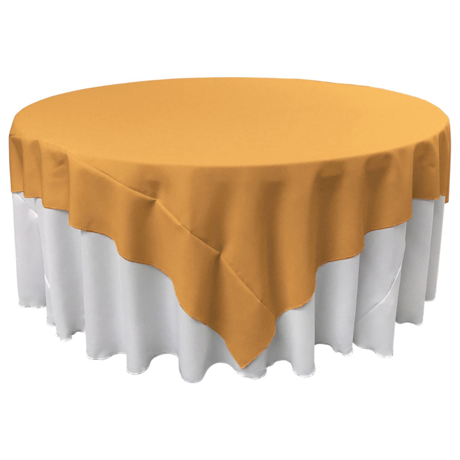 Slickblue Indoor and Outdoor Polyester Poplin Square Table Cover for Square or Round Table Stain and Wrinkle Resistant Available in Multiple Size and Color Options