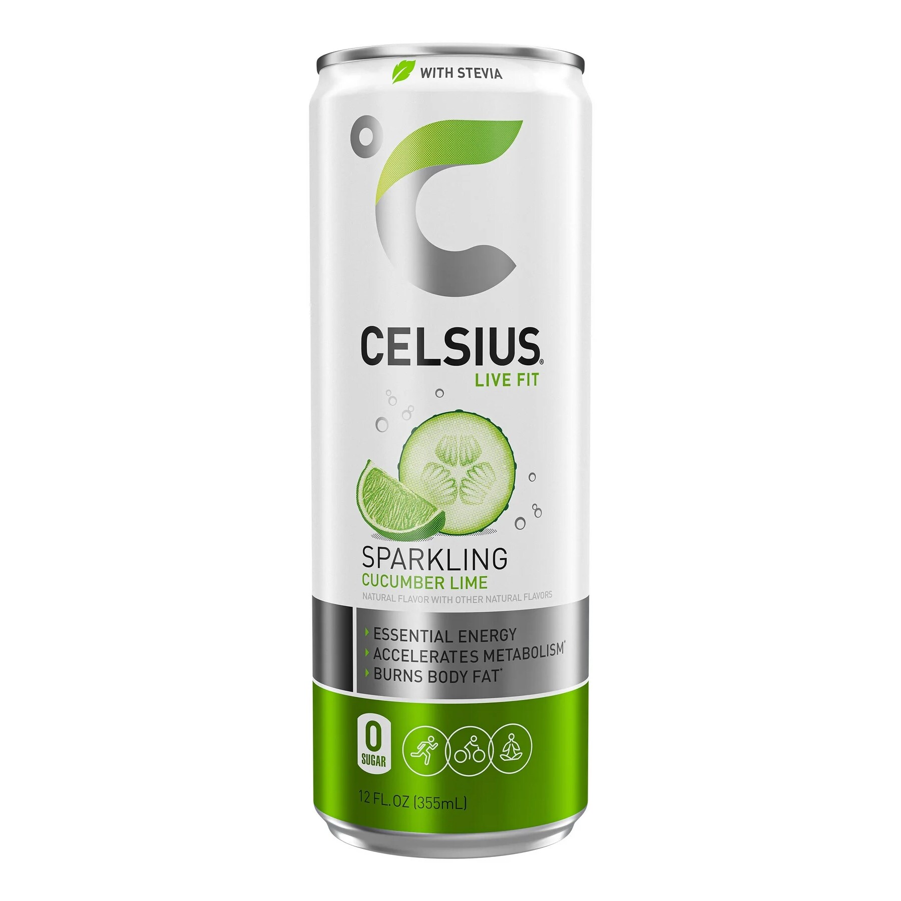 Celsius 852481007111 12 Fluid ounce(s) Cucumber Lime Energy drink
