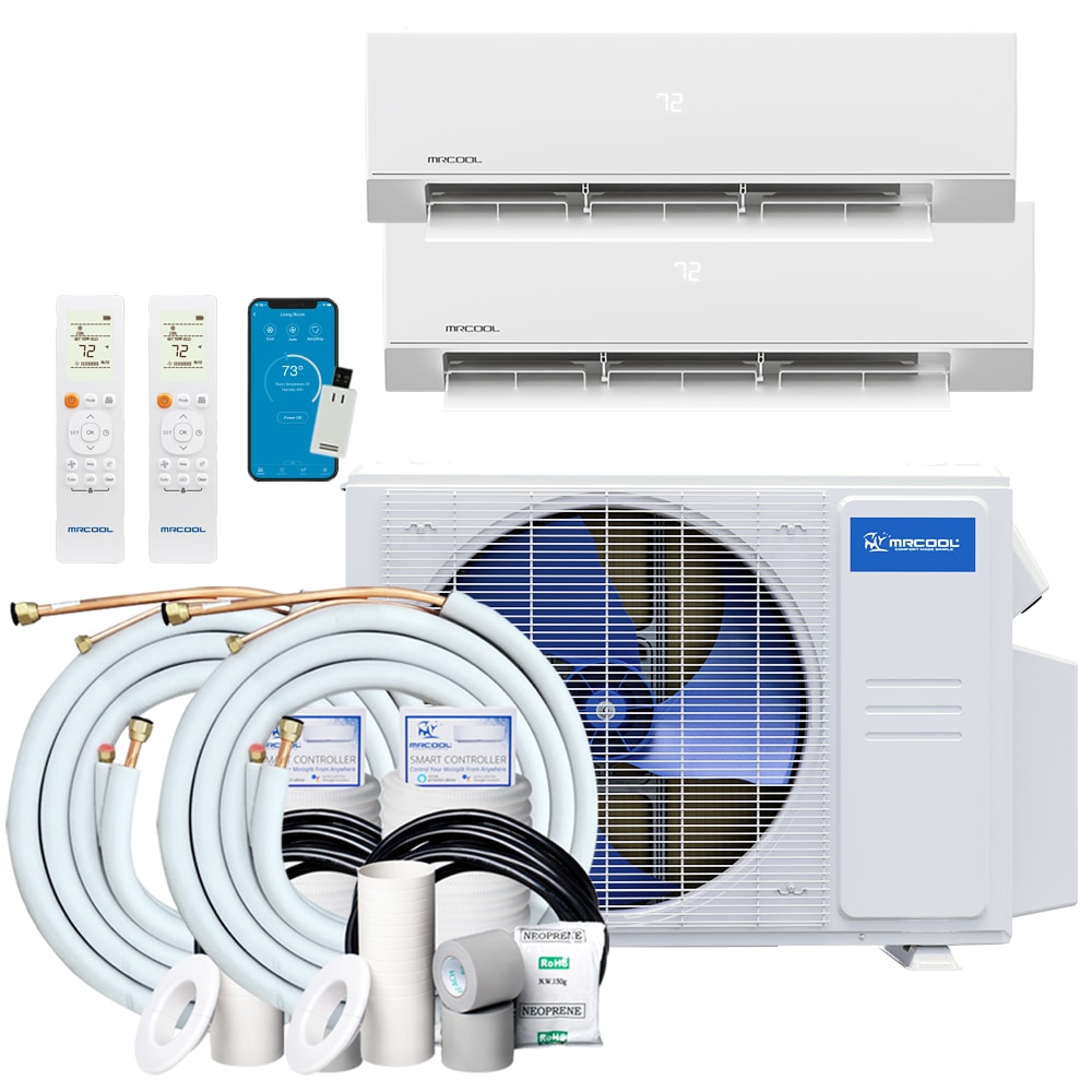 MRCOOL Multi-Zone Series 2 zone 36000-BTU Ductless Mini Split Air Conditioner Heat Pump Included with 230-Volt